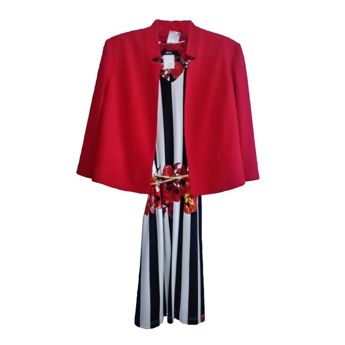 Conjunto 2 Piezas Saco y Vestido Estampado Diva