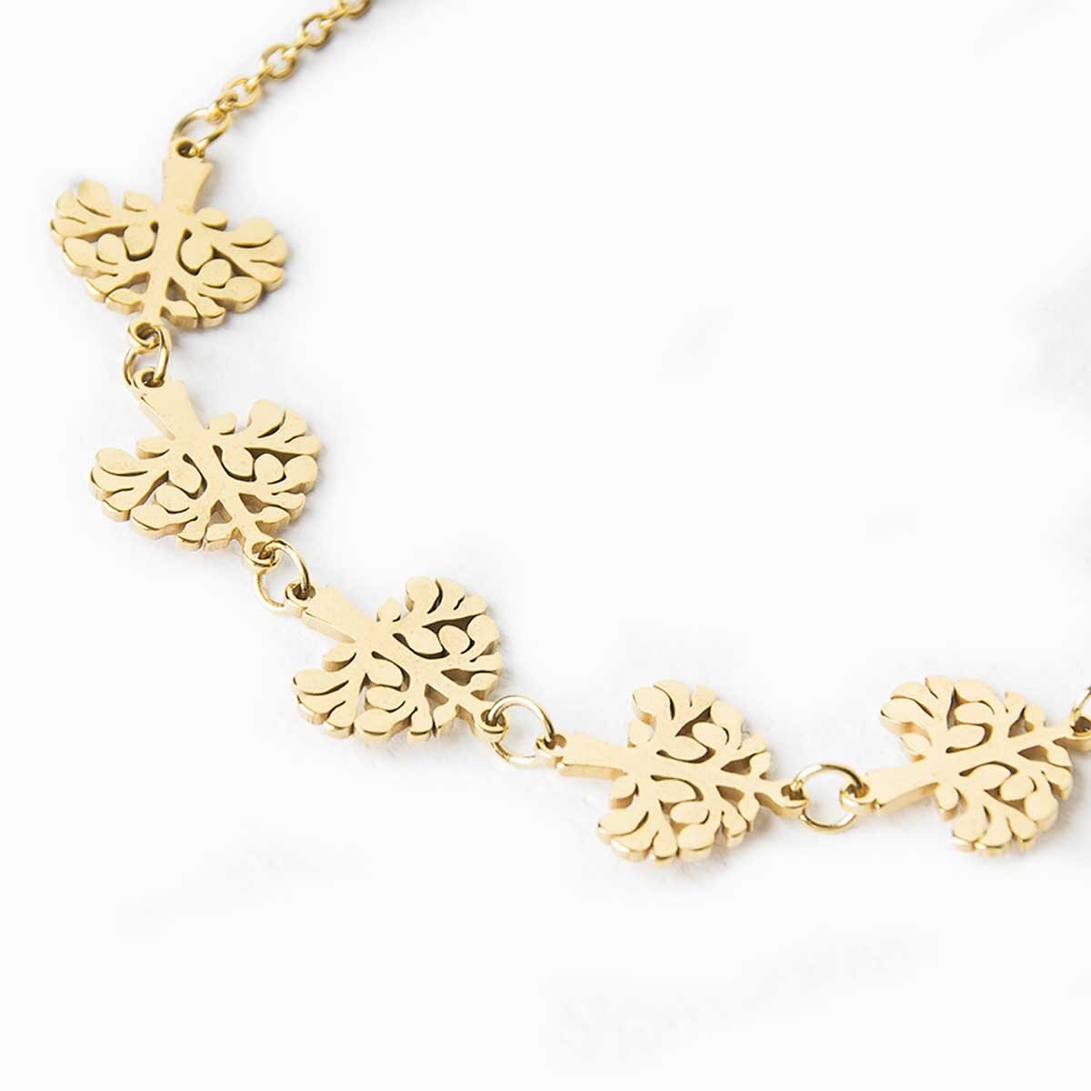 Pulsera Arboles Acabado Dorado Wonder Charms