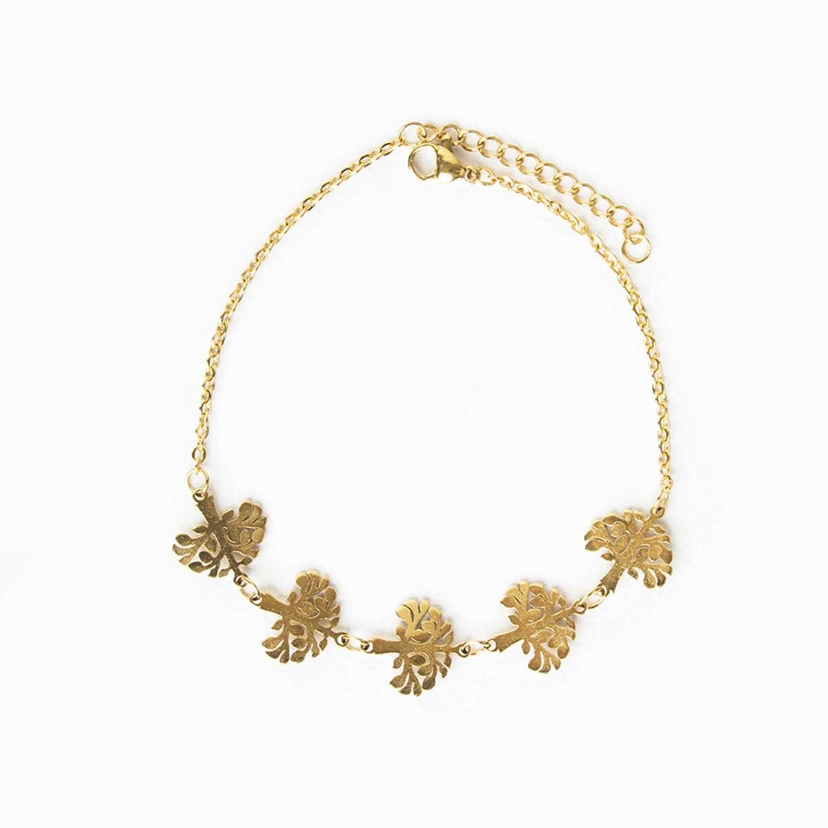 Pulsera Arboles Acabado Dorado Wonder Charms