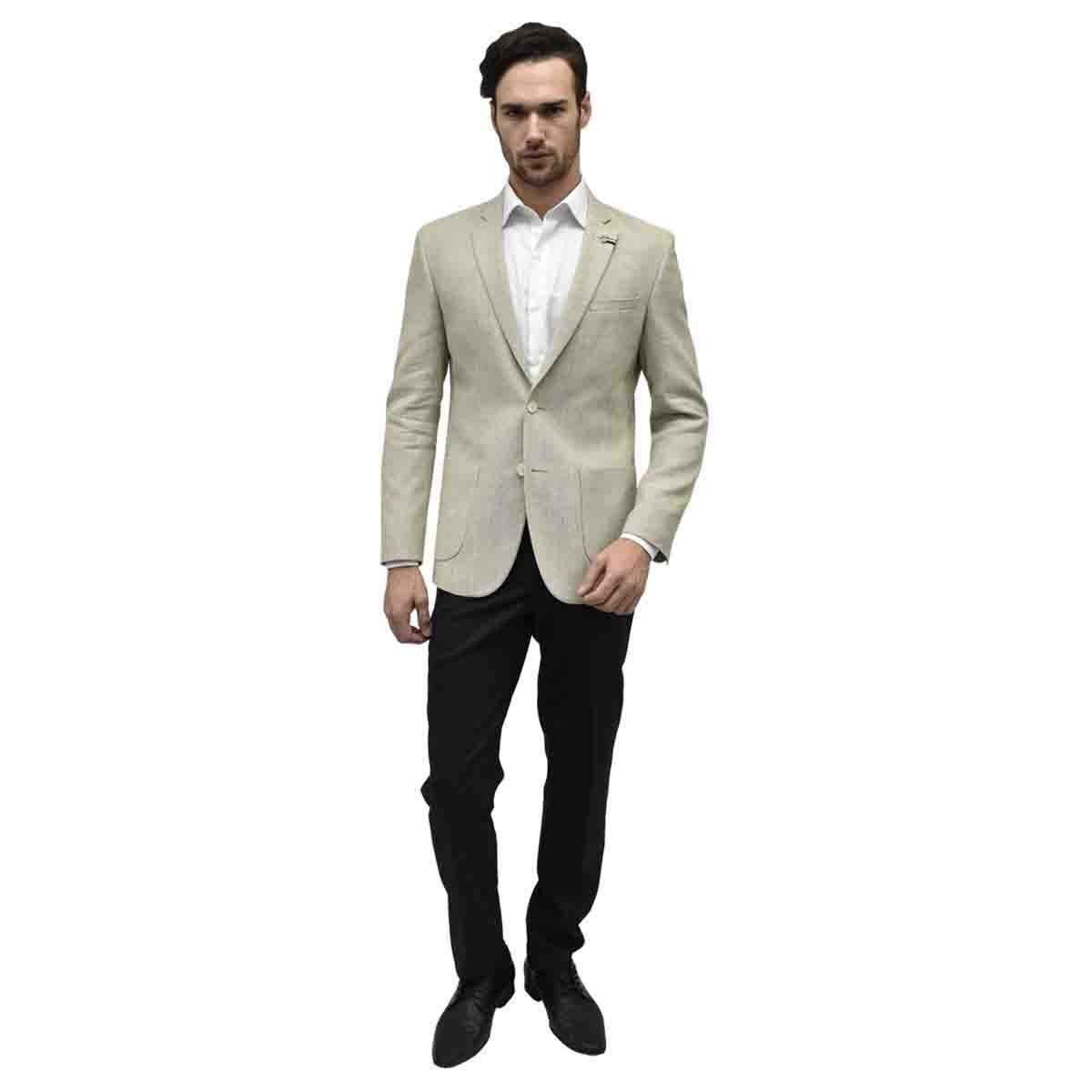 Saco Slim Color Beige Tommy Hilfiger