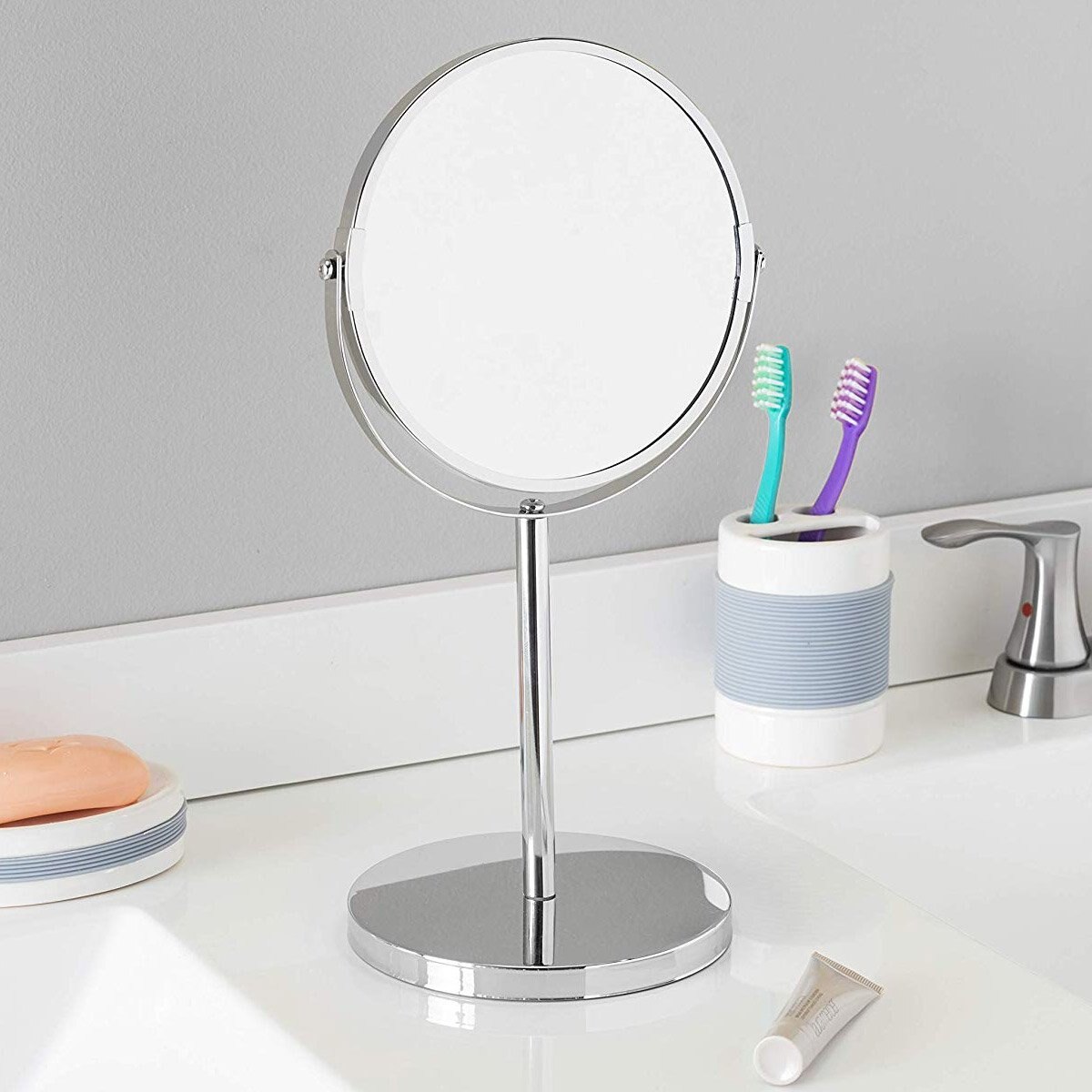 Espejo cosmetiquero con 2 caras home basics - Sears