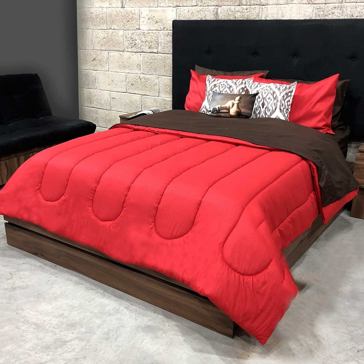 Paquete de Cama Estambul Rojo Habana Home - Matrimonial / Queen Size