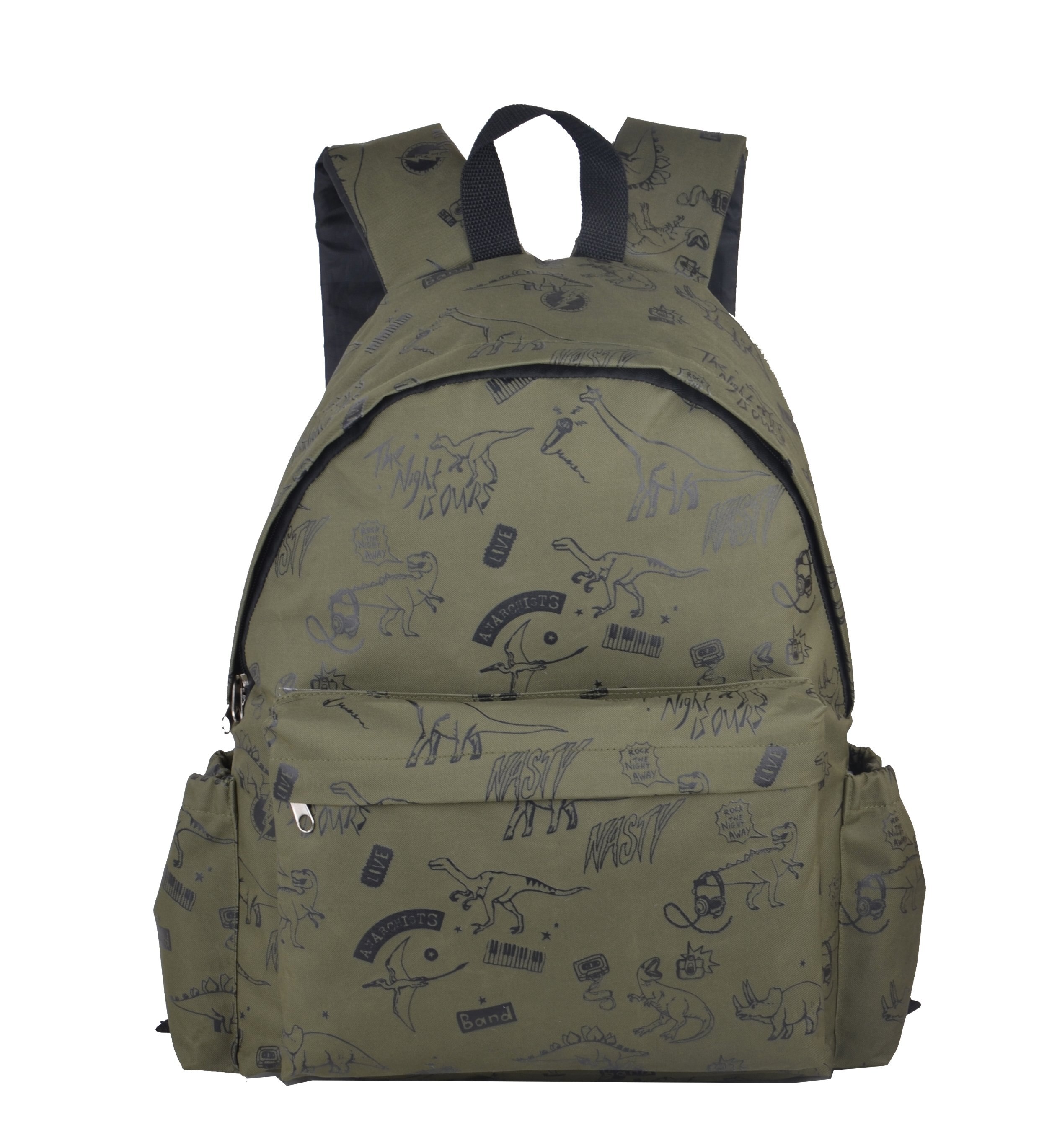 Mochila Estampado de Dinosaurios Verde Nuovo