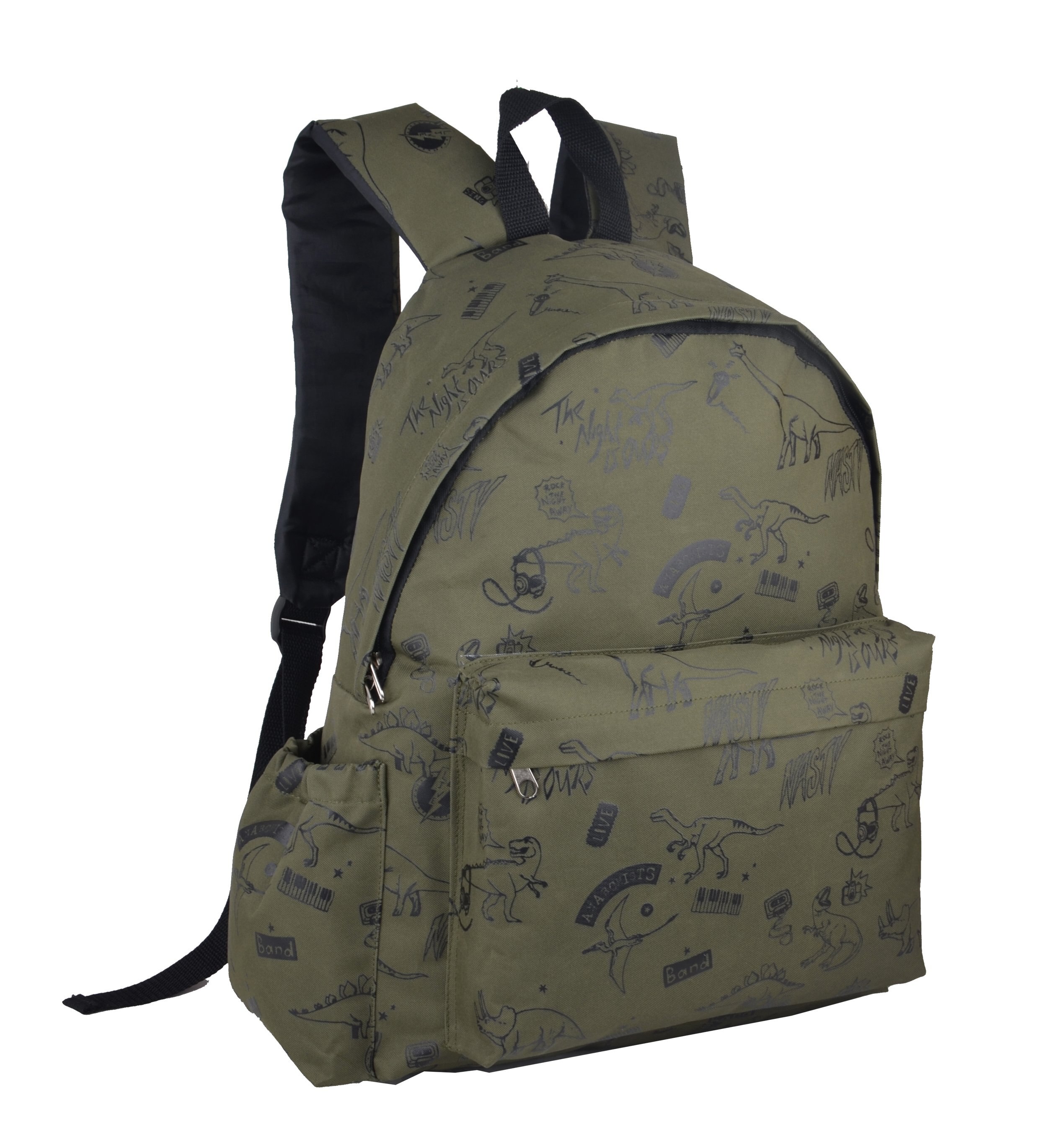 Mochila Estampado de Dinosaurios Verde Nuovo