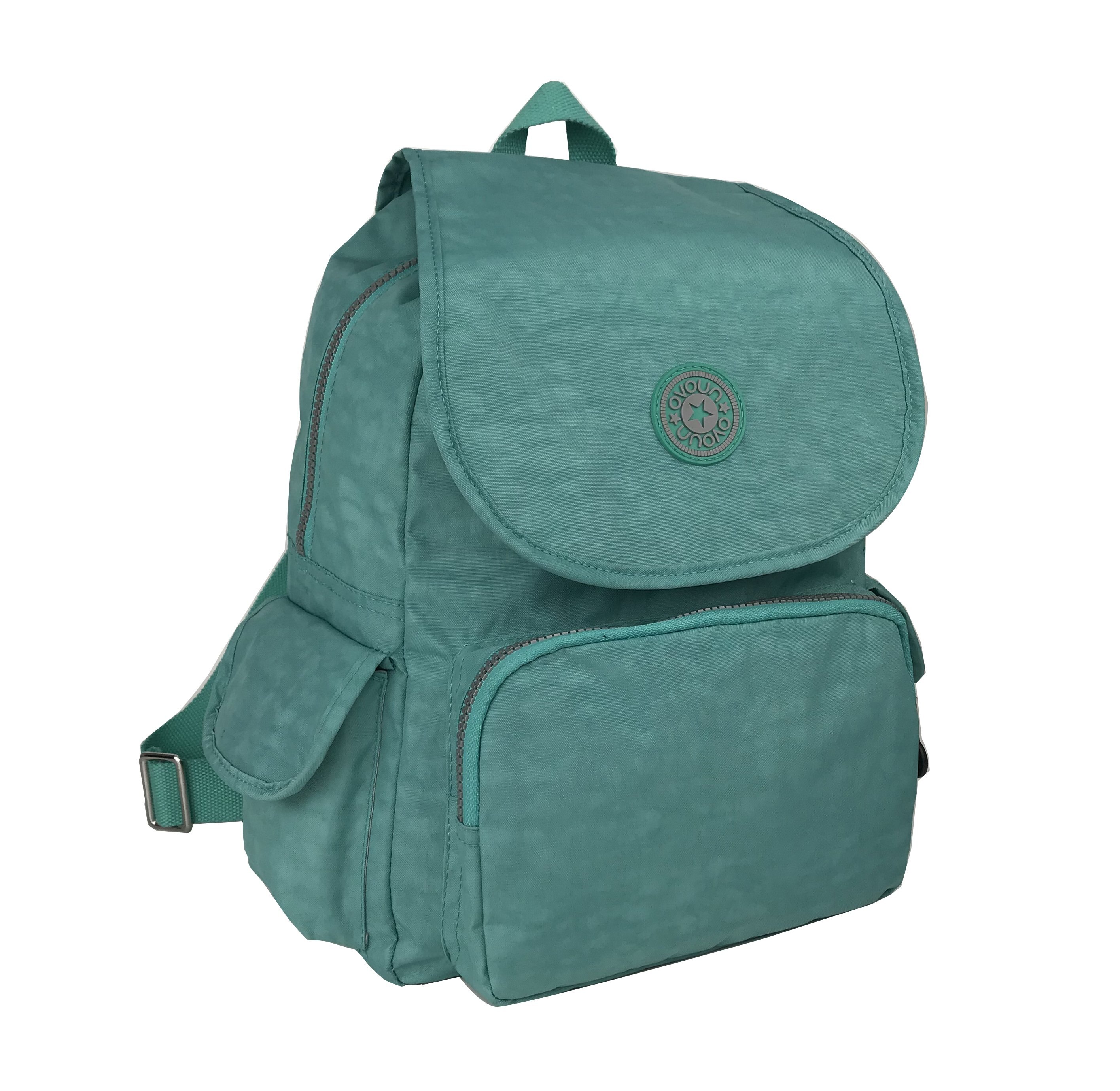 Mochila Bolsas Exteriores Azul Turquesa Nuovo
