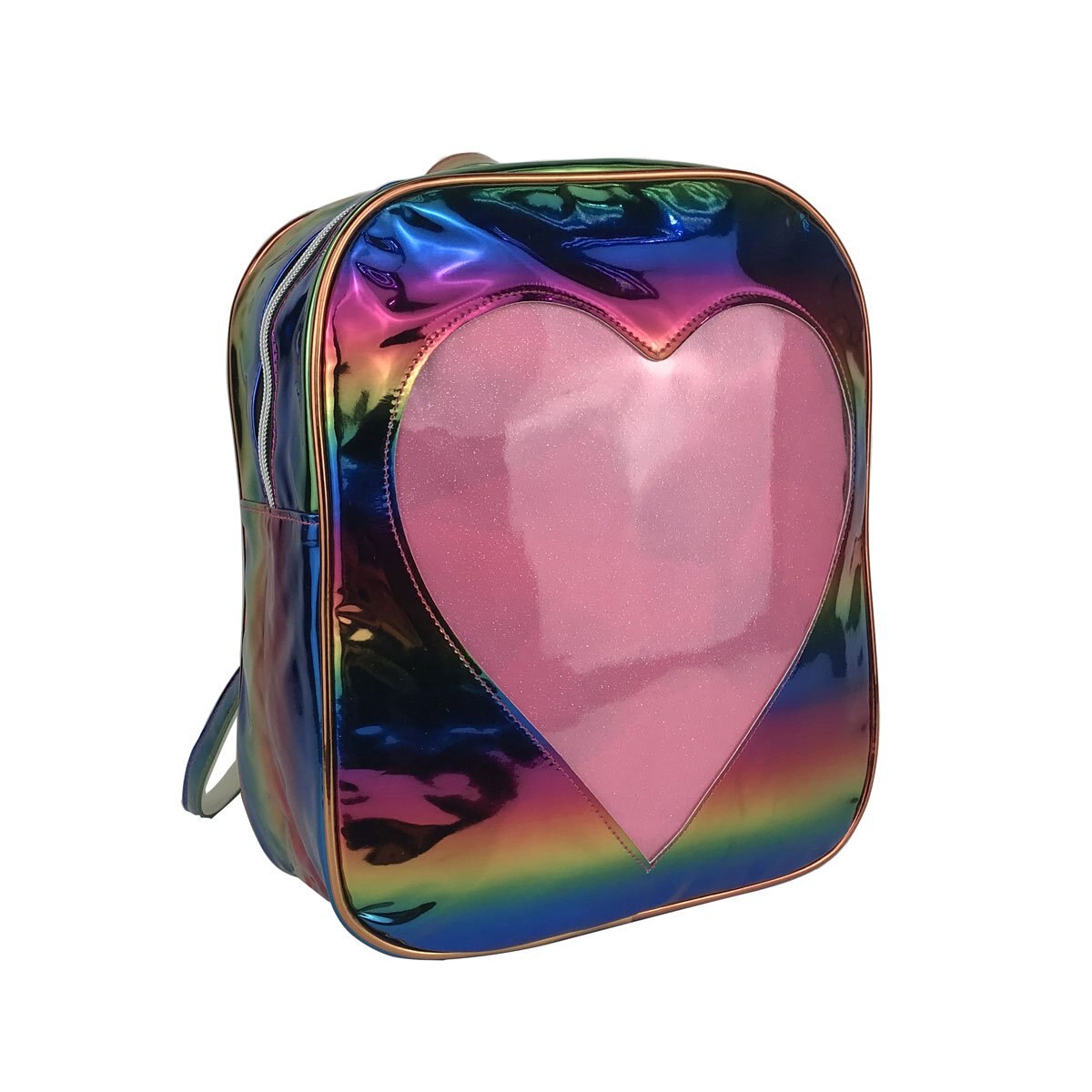 Mochila Estampado de Corazón Arcoiris Nuovo