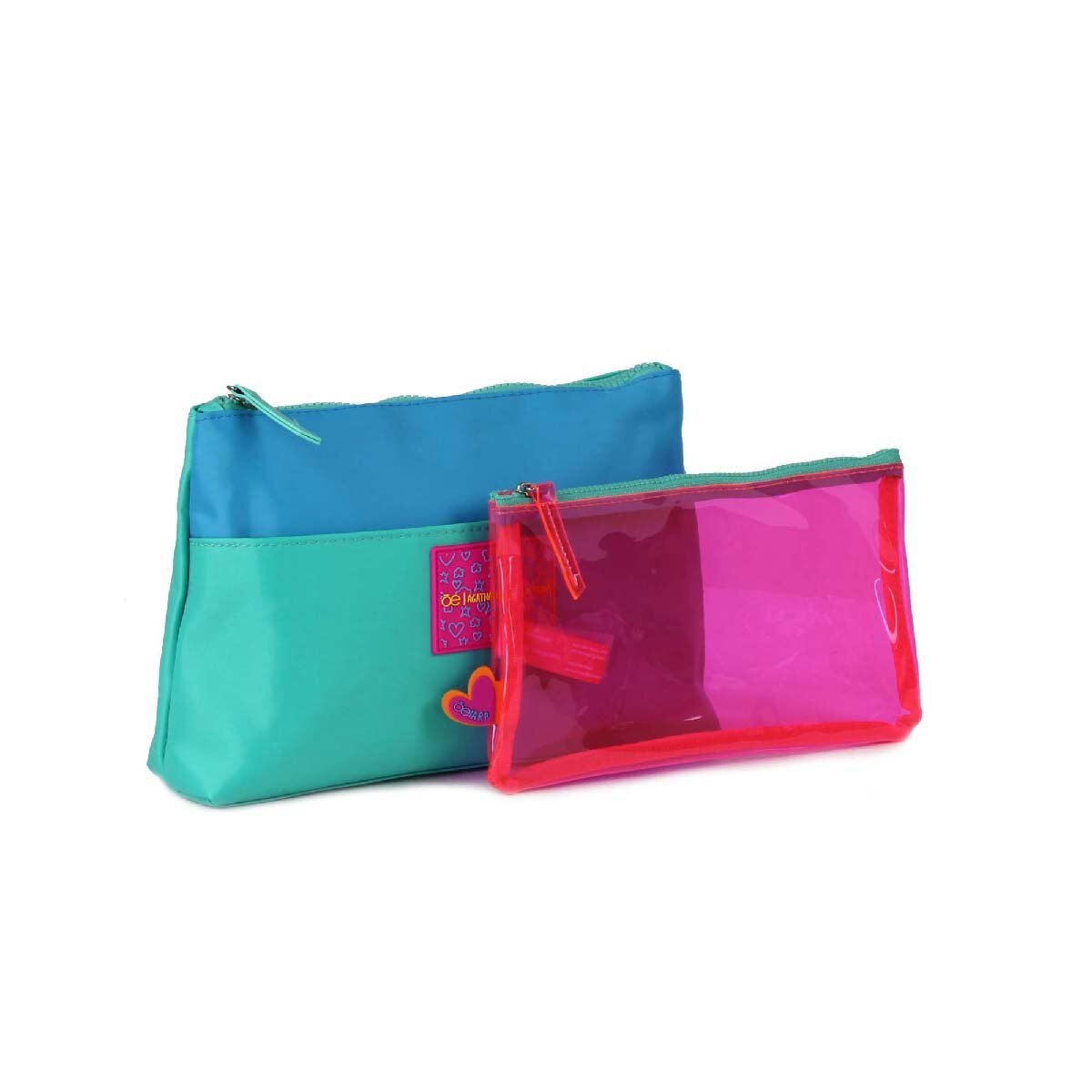 Juego de Cosmetiqueras Turquesa Cloe