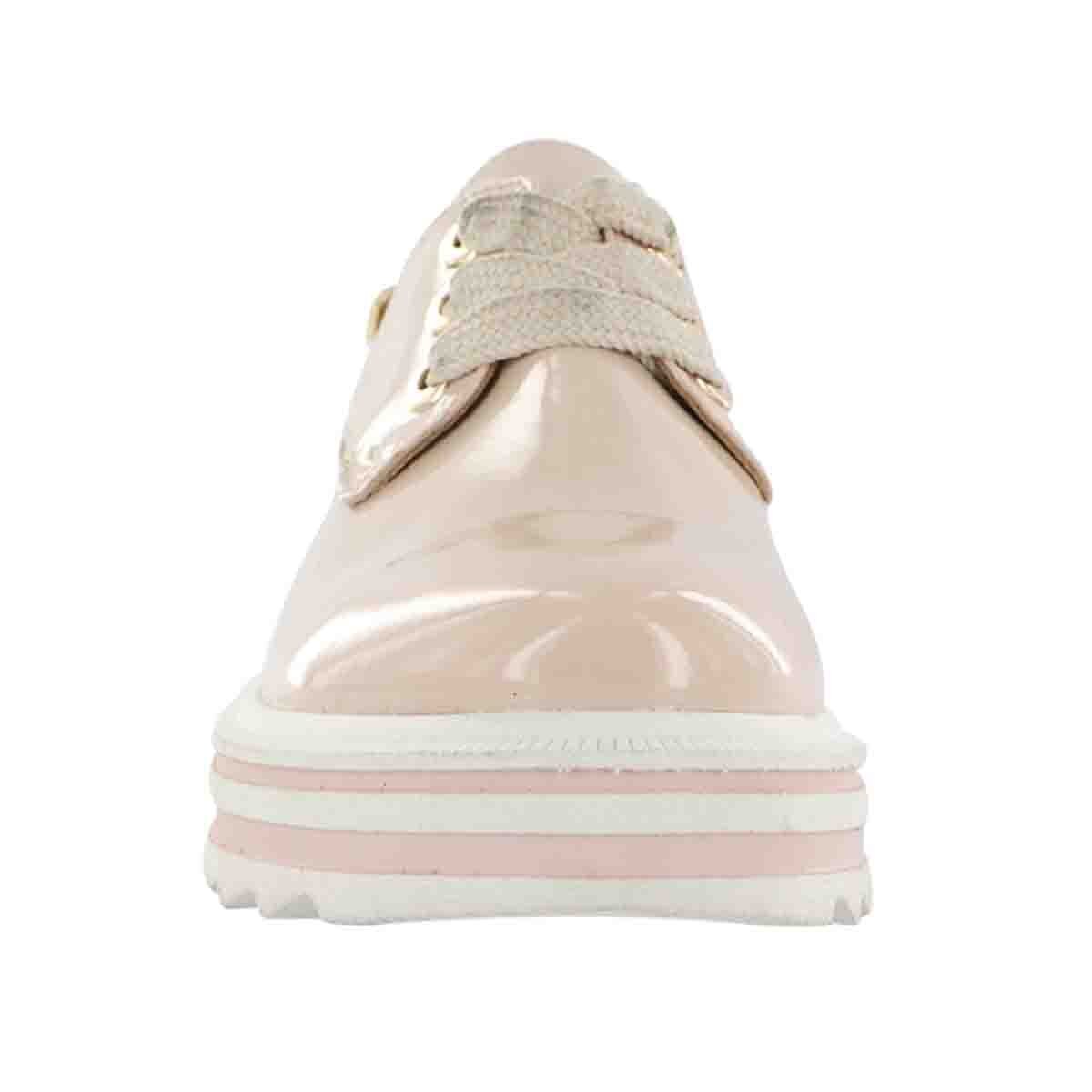 Zapato de Plataforma Nude de Charol Bambino para Niña