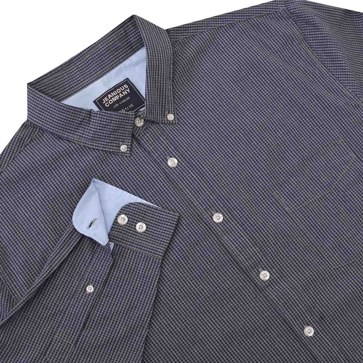 Camisa Manga Larga Cuadros Jeanious
