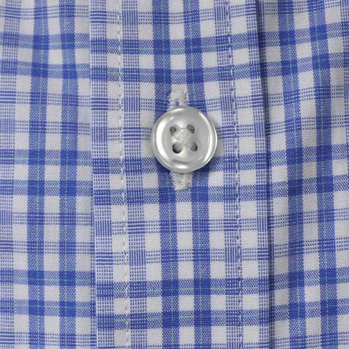 Camisa de Vestir Azul Combinado Slim Tommy Hilfiger