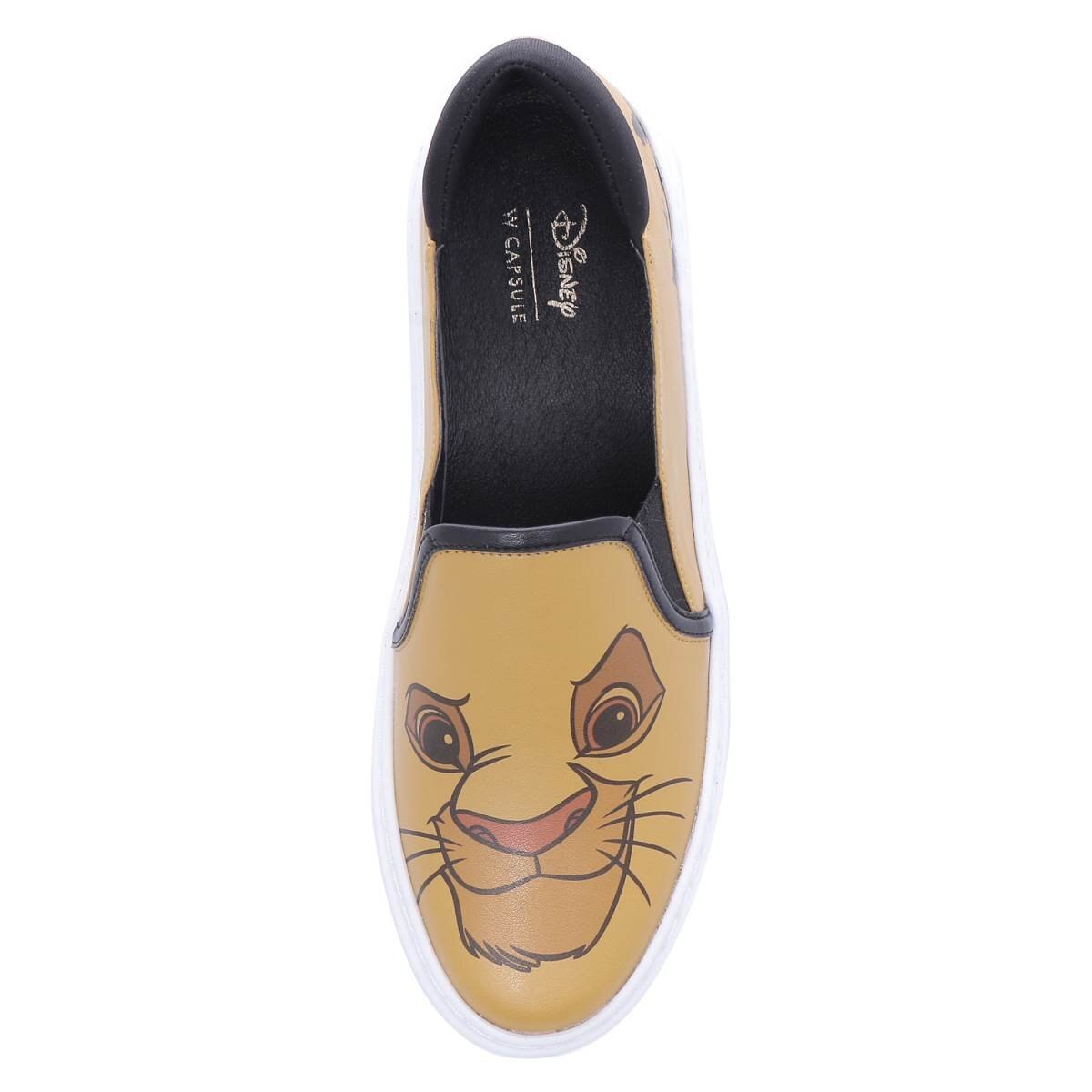 Tenis el Rey León Slip On Mostaza Colección W Capsule