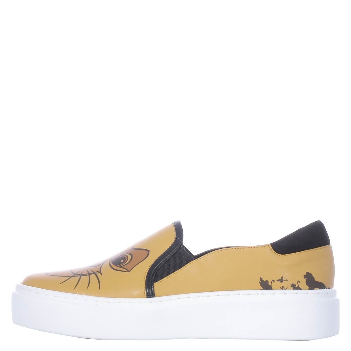 Tenis el Rey León Slip On Mostaza Colección W Capsule