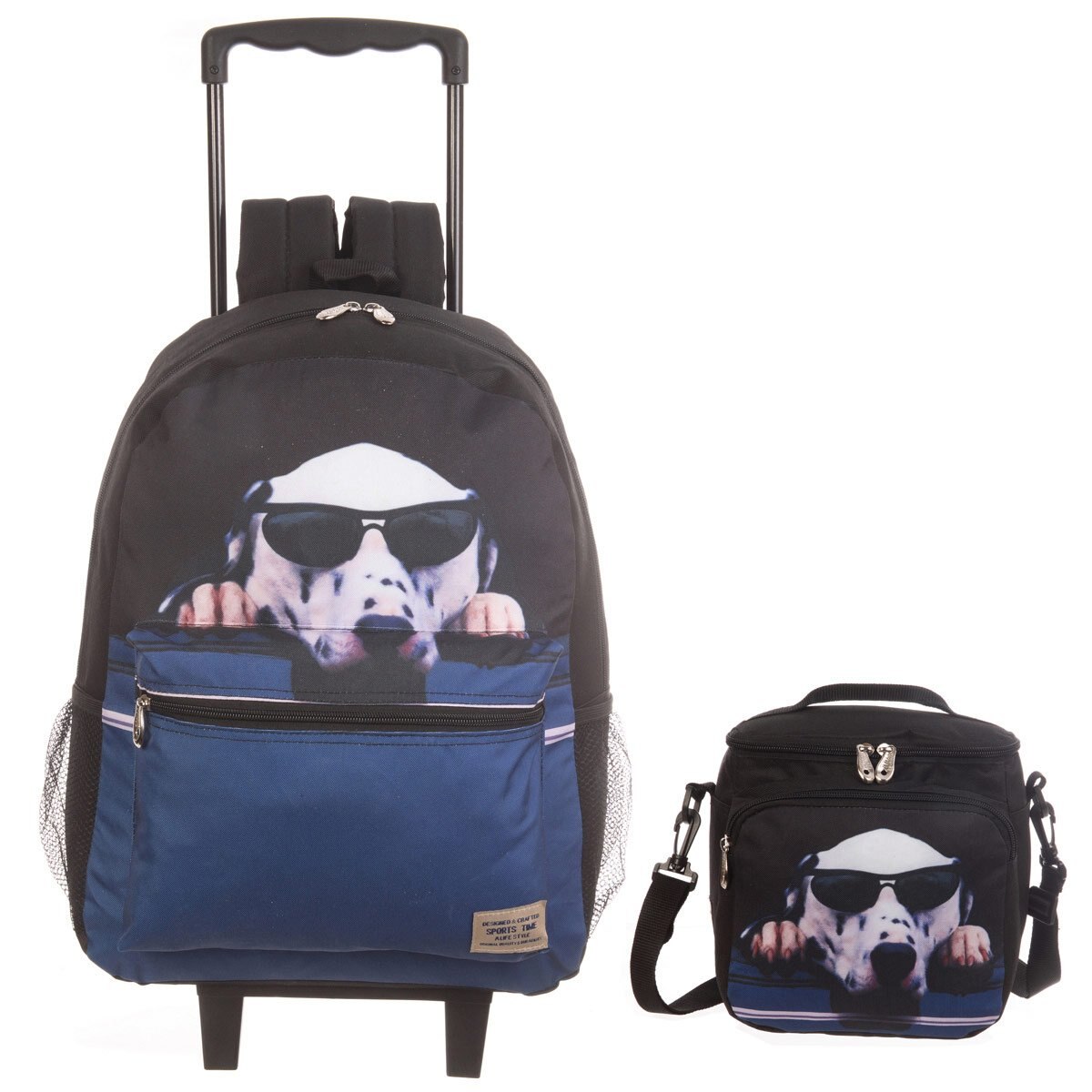 Set Mochila Rodante Y Lonchera Sports Time