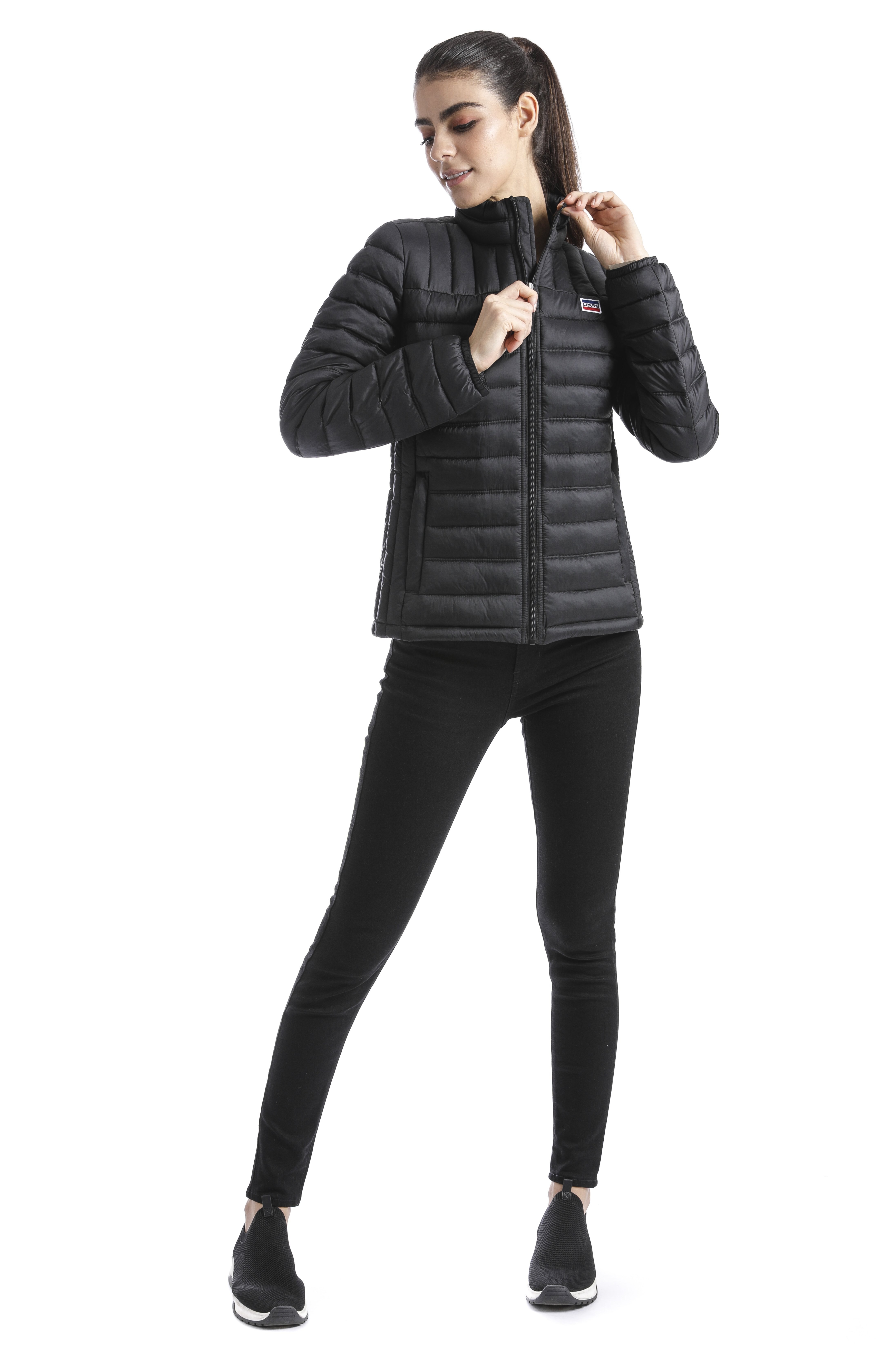 Chamarra north face online mujer negra