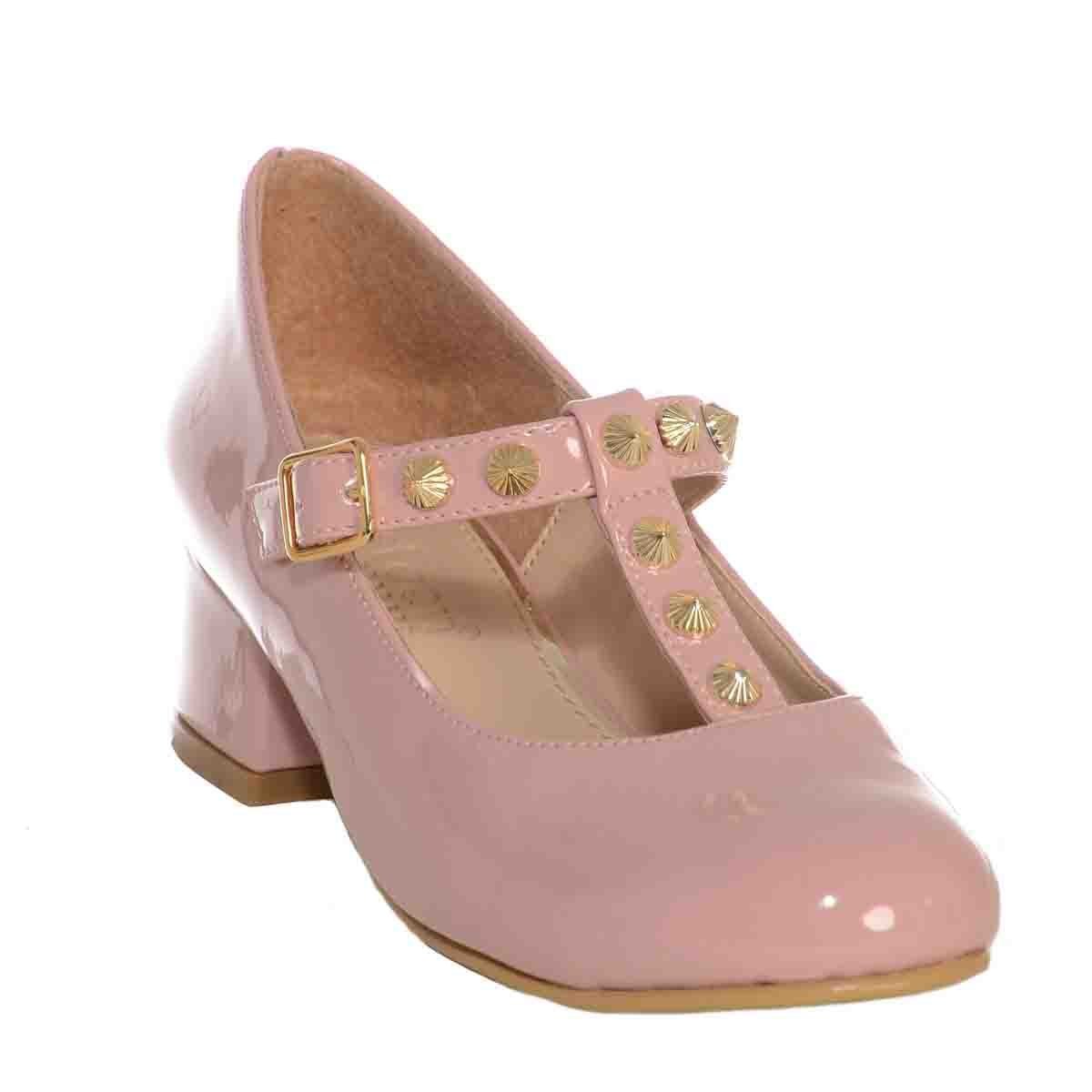 Zapatilla de Charol Rosa con Estoperoles Cristeen
