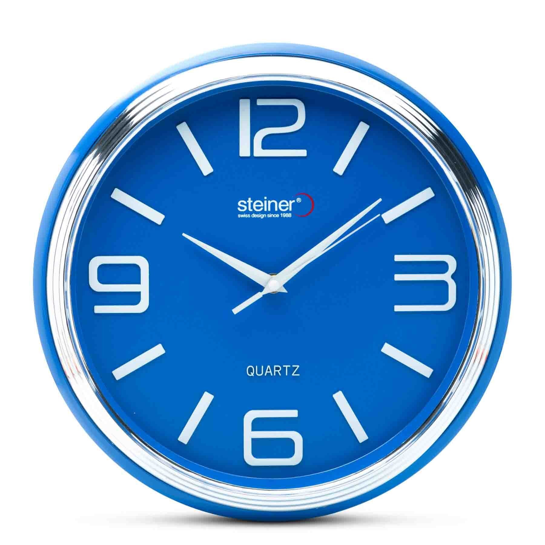 Reloj de Pared Análogo Azul Steiner