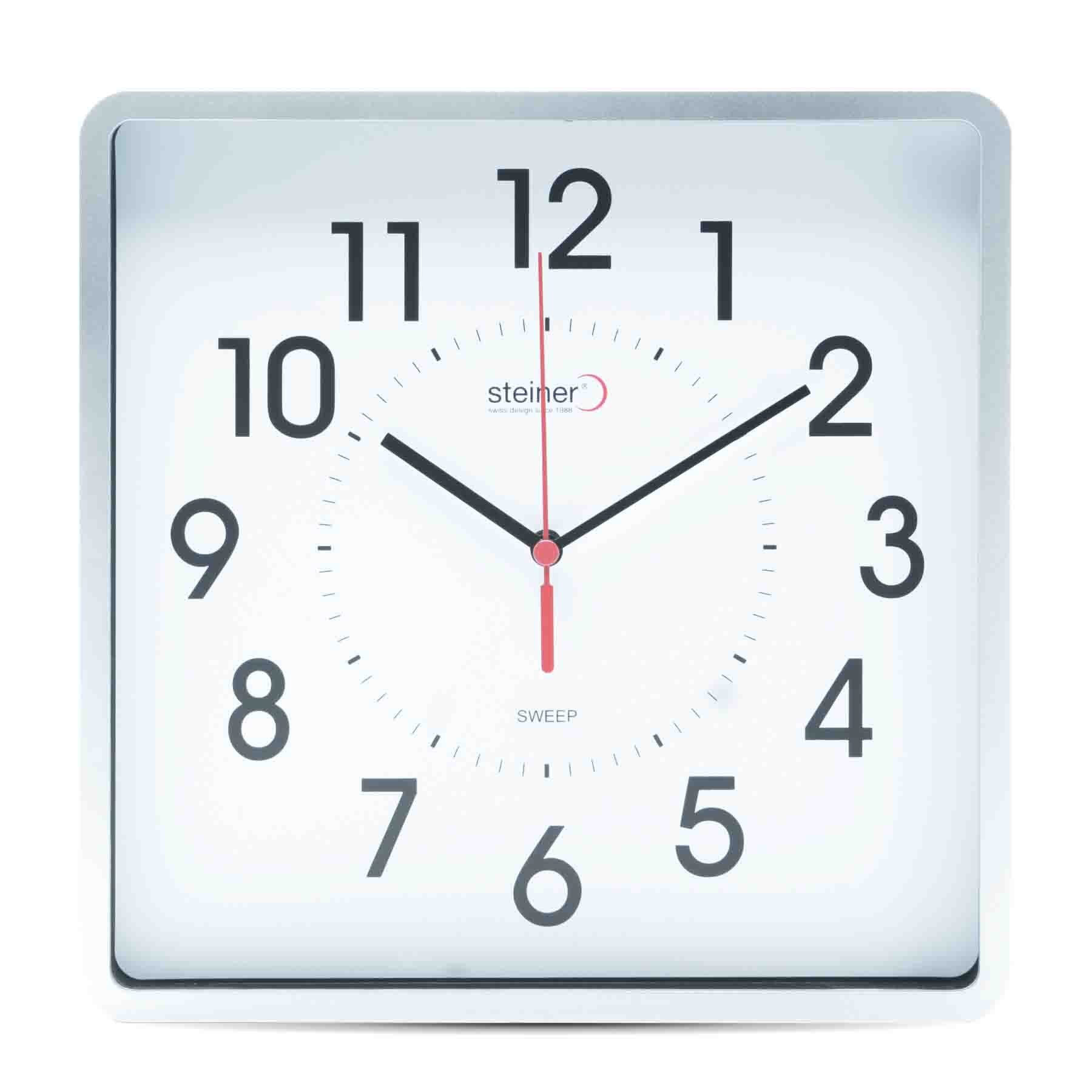 Reloj de Pared Análogo Plata Steiner