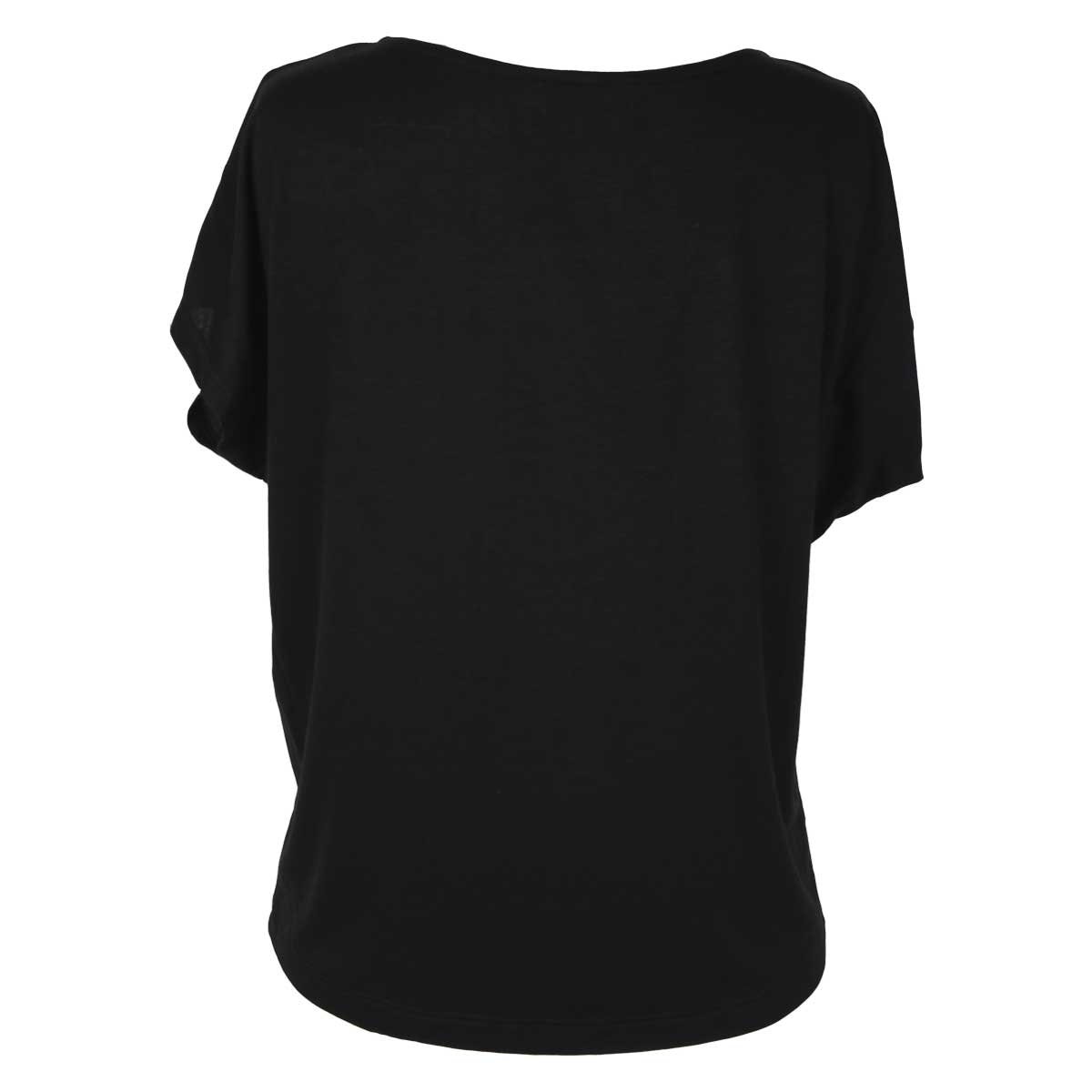 blusa negra manga corta