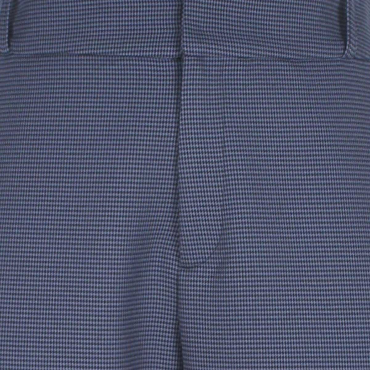 Pantalón Corte Recto Mini Cuadro con Presillas Office Cool
