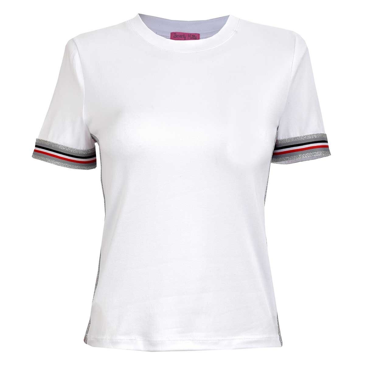 Playera Manga Corta con Cintas Beverly Hills