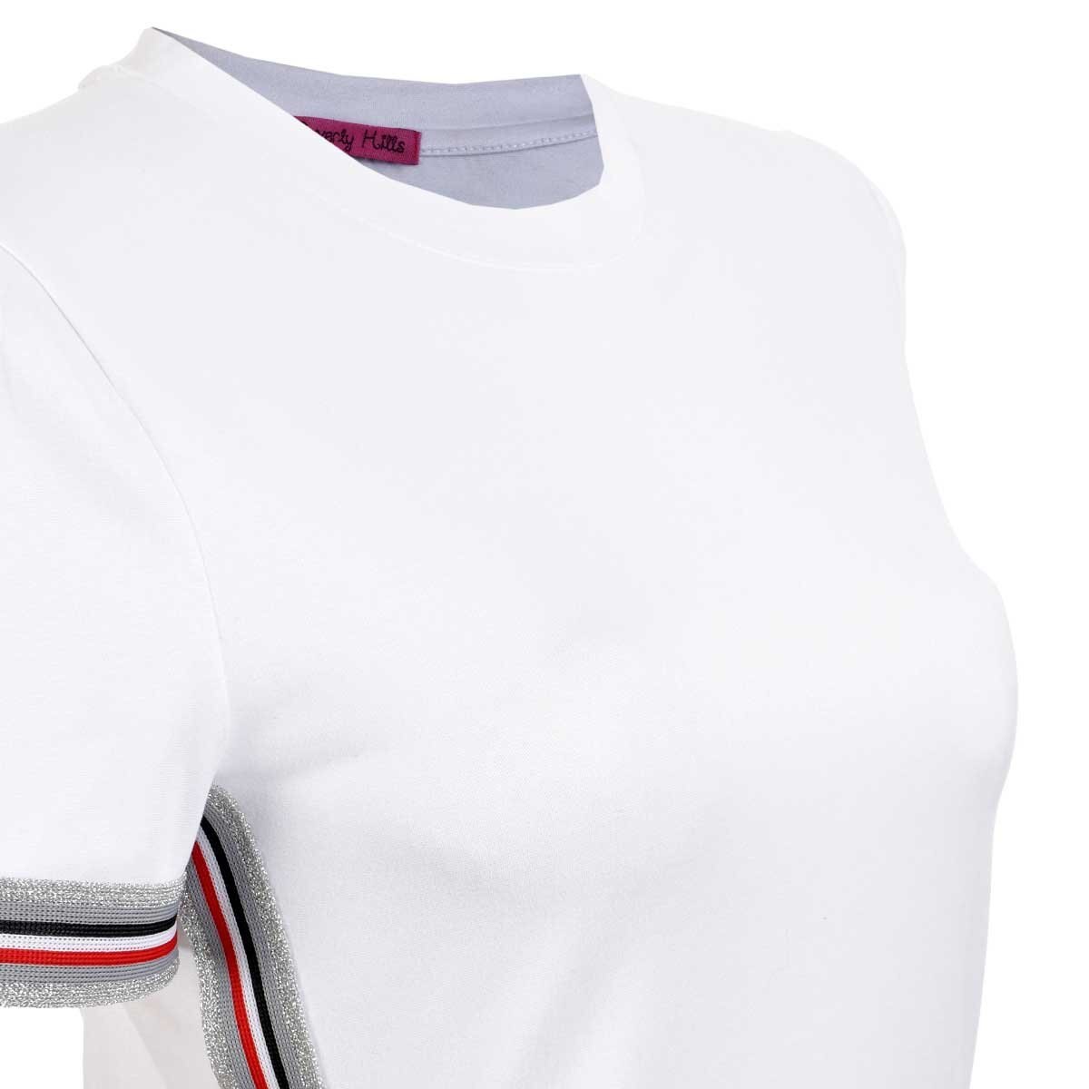 Playera Manga Corta con Cintas Beverly Hills
