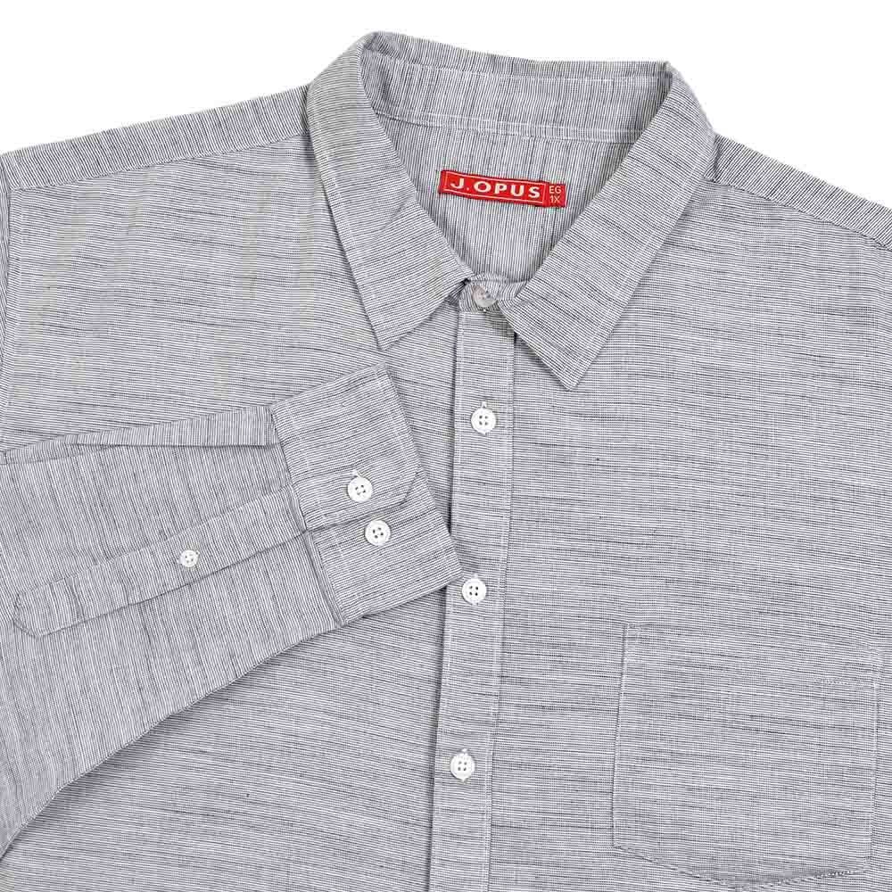 Camisa Manga Larga Gris J. Opus