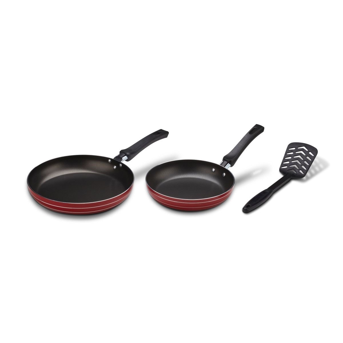 Juego de Sartenes 20-24 Cm Rojo Lamex