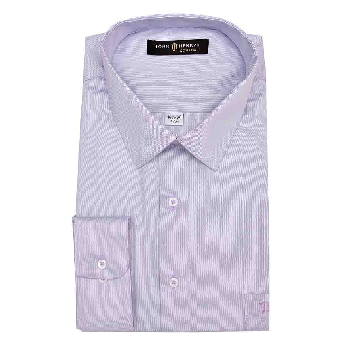 Camisa Manga Larga Maquinilla con Puntos John Henry