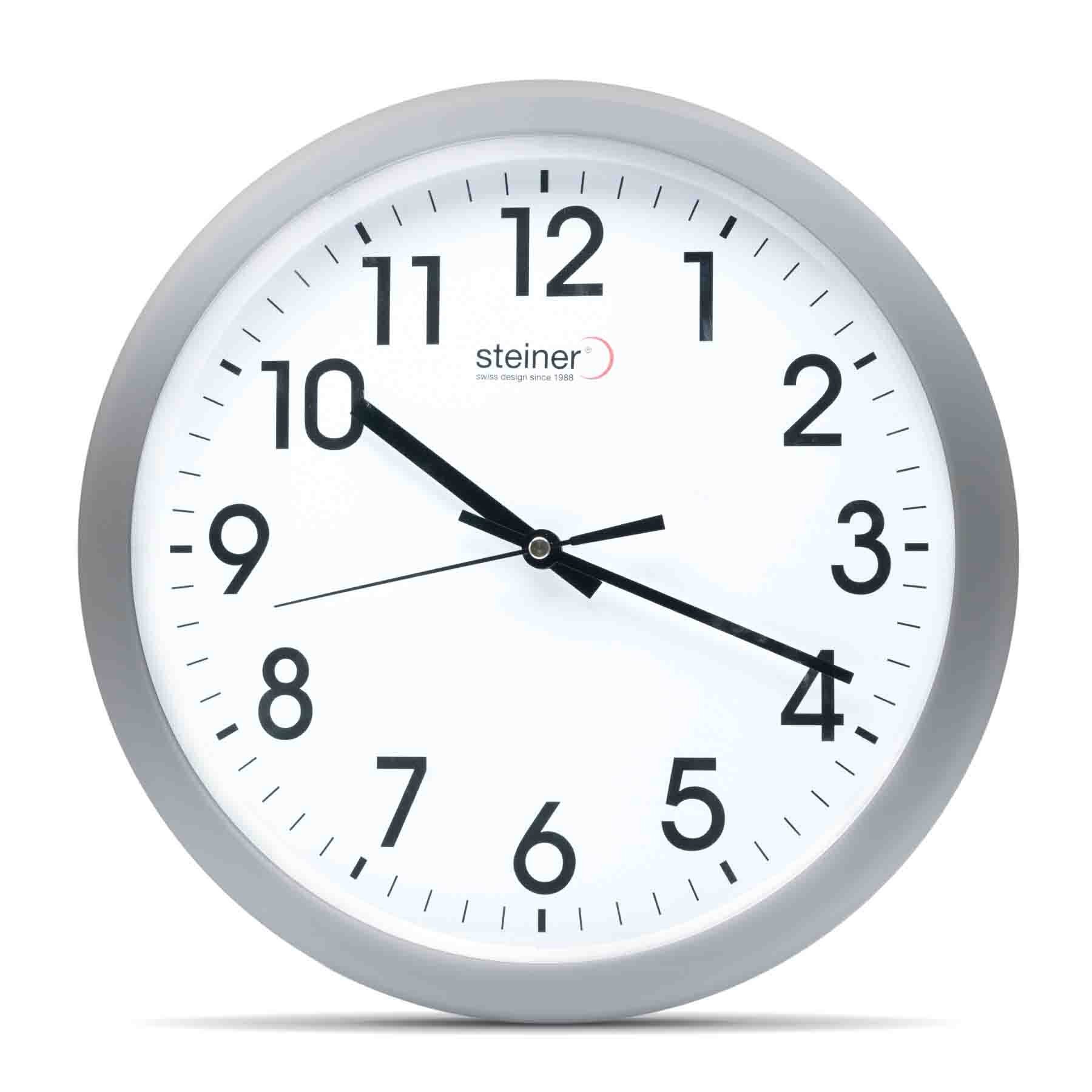 Reloj de Pared Análogo Gris Steiner