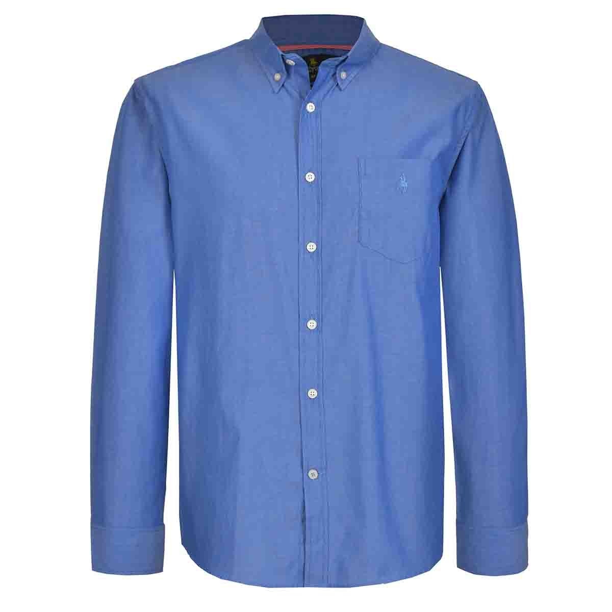 Camisa Lisa Azul Polo Club
