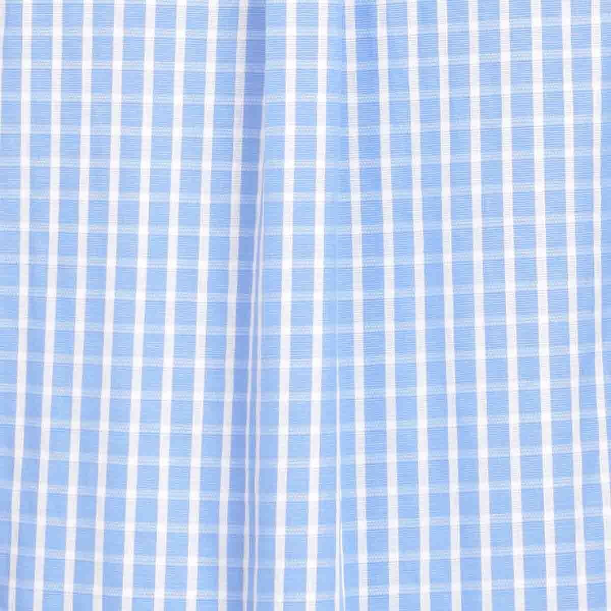 Camisa Manga Corta a Cuadros Azul Polo Club