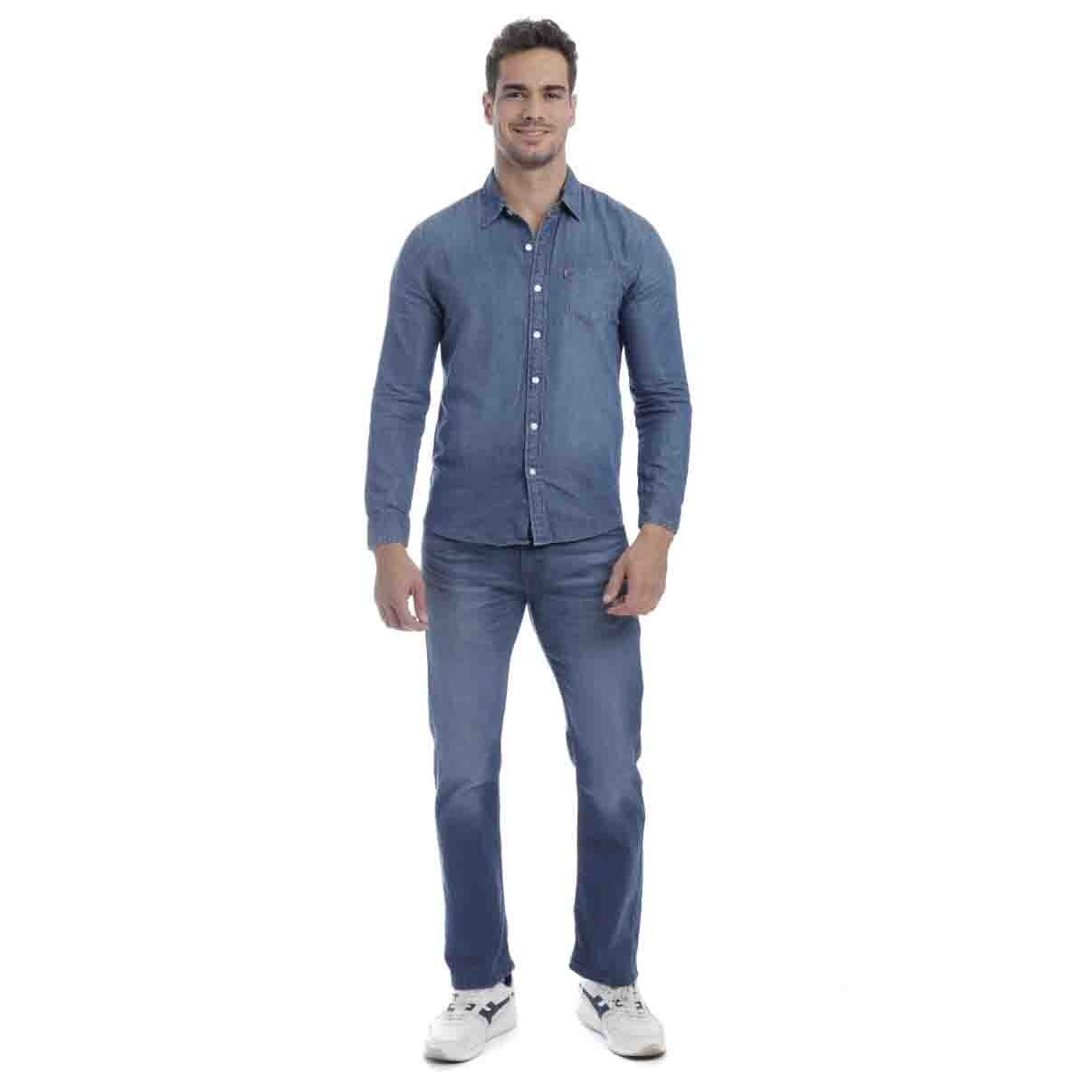 Camisa Manga Larga Corte Slim Levi\'s para Caballero