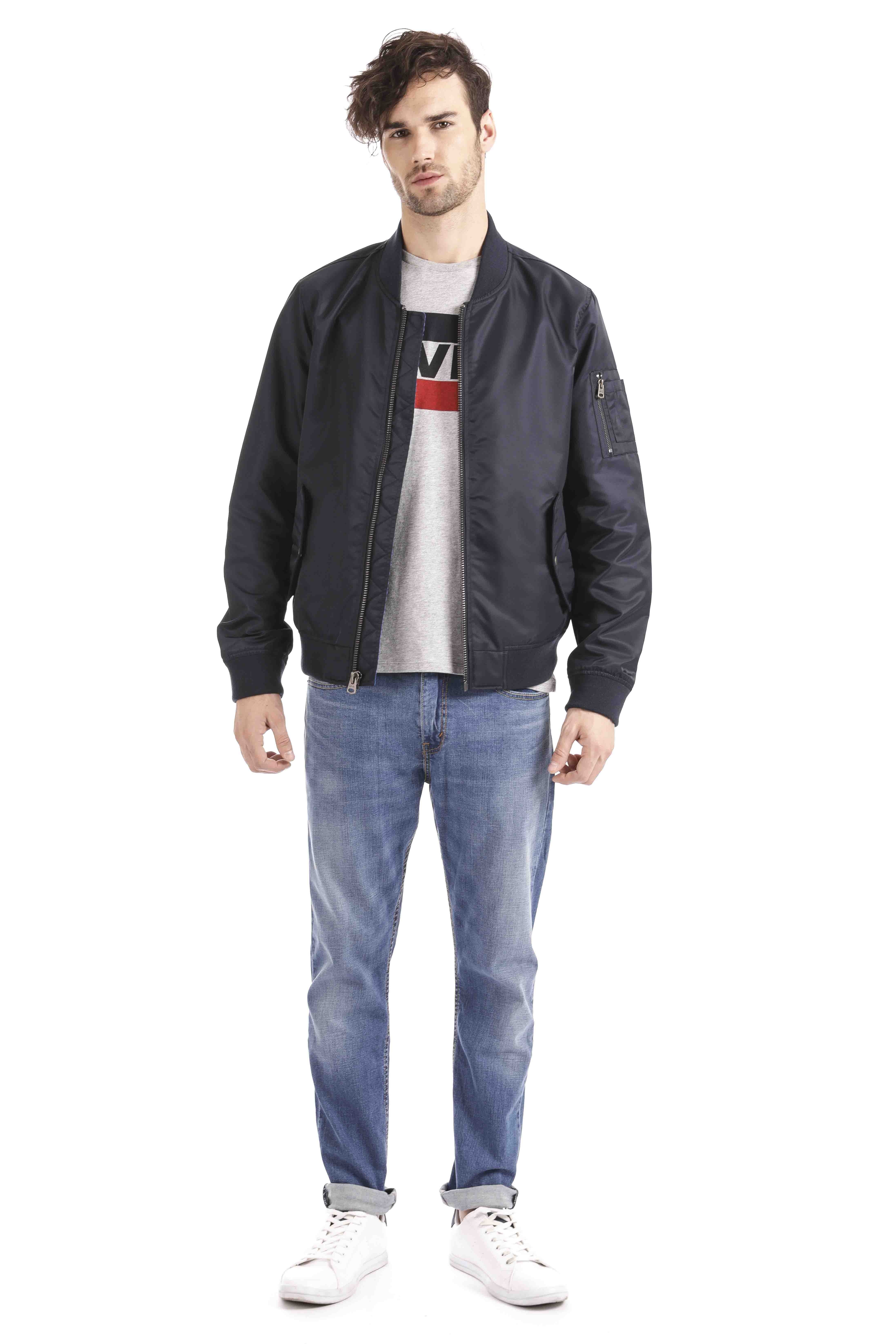 levi's flight satin bomber jacket
