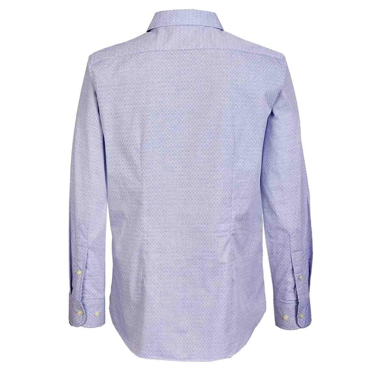 Camisa Manga Larga Slim Fit Azul Polo Club