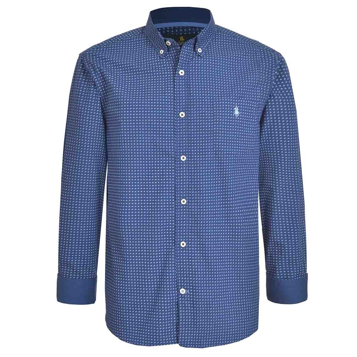 Camisa Manga Larga Estamapada Marino Polo Club