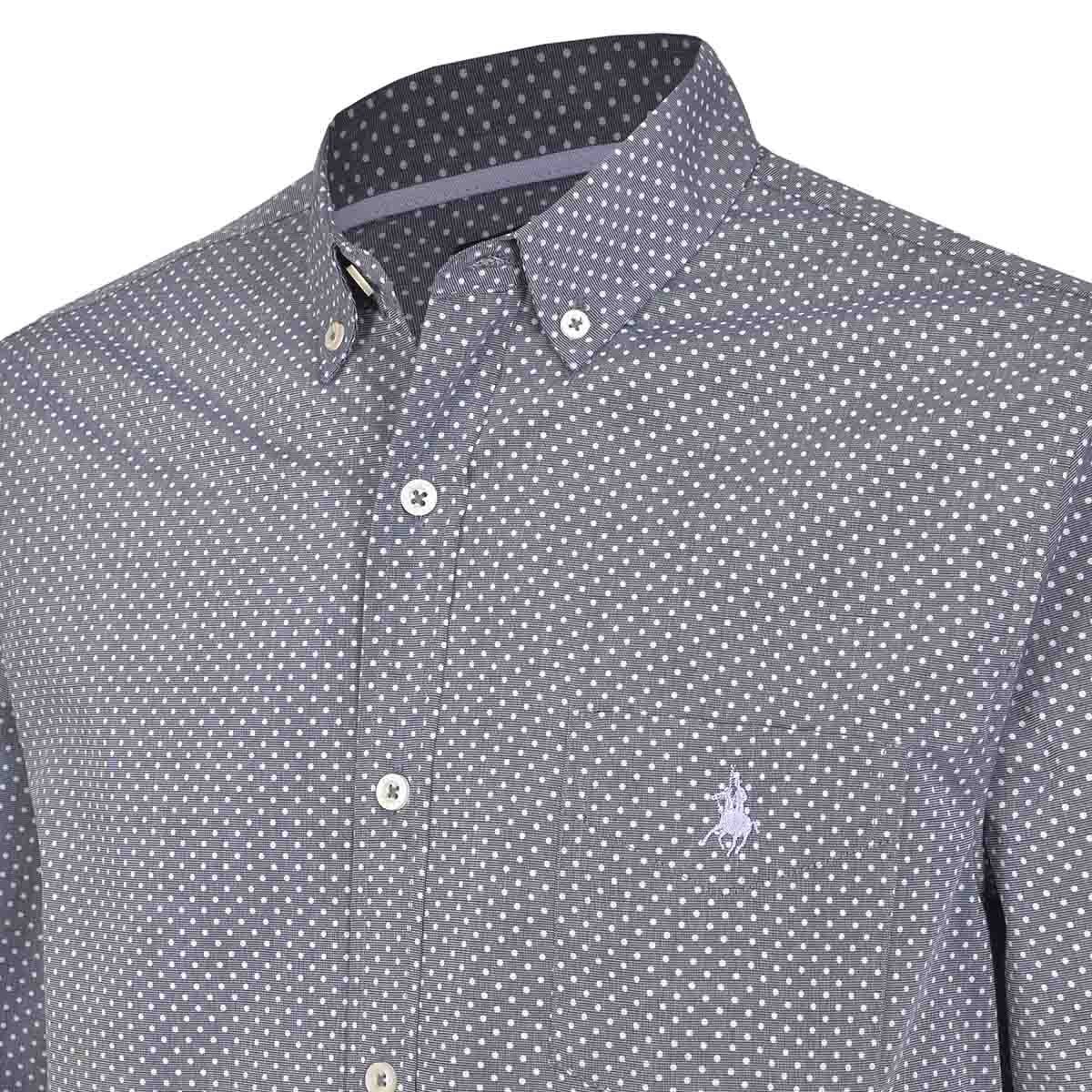 Camisa Manga Larga Gris Polo Club