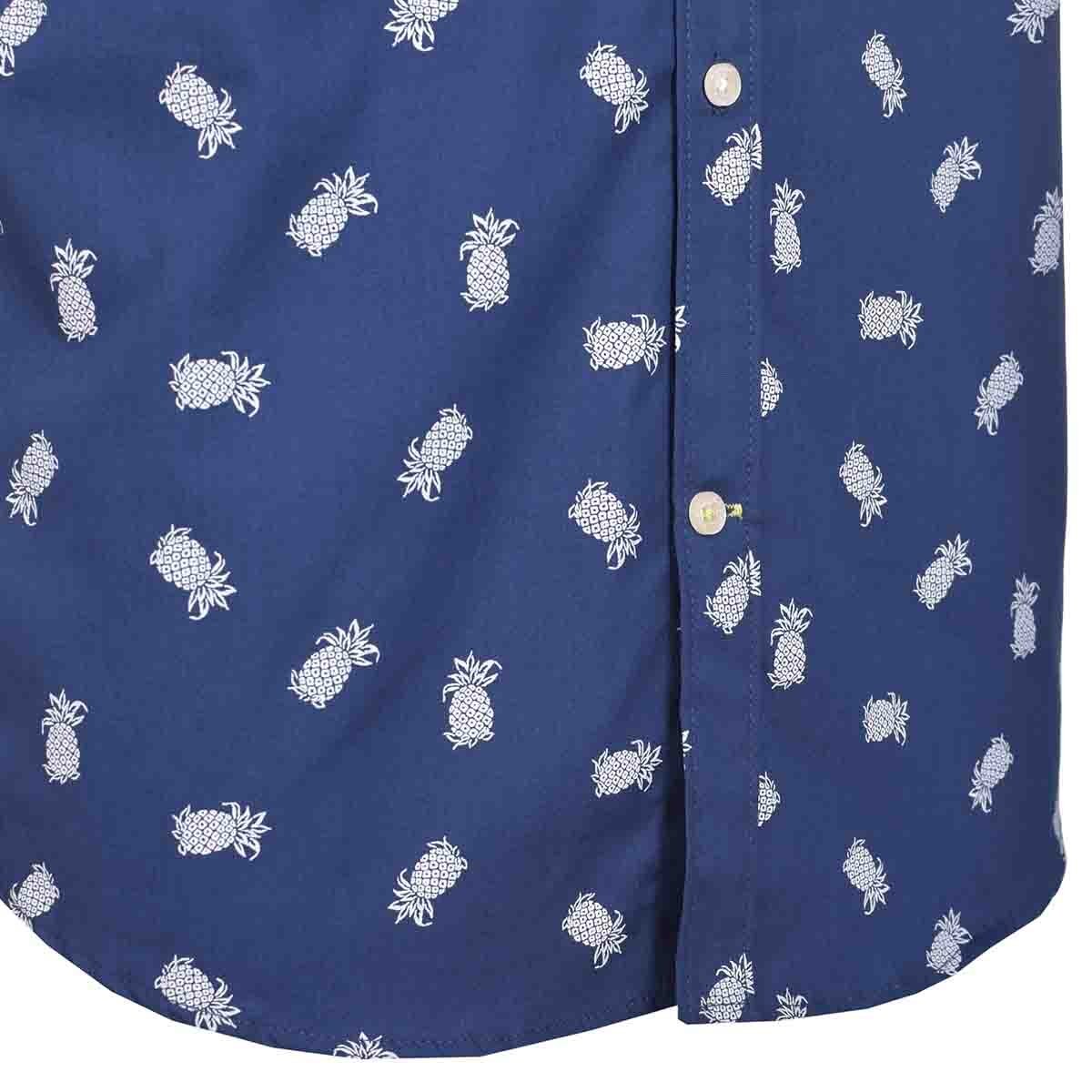 Camisa Manga Corta Slim Fit Marino Polo Club