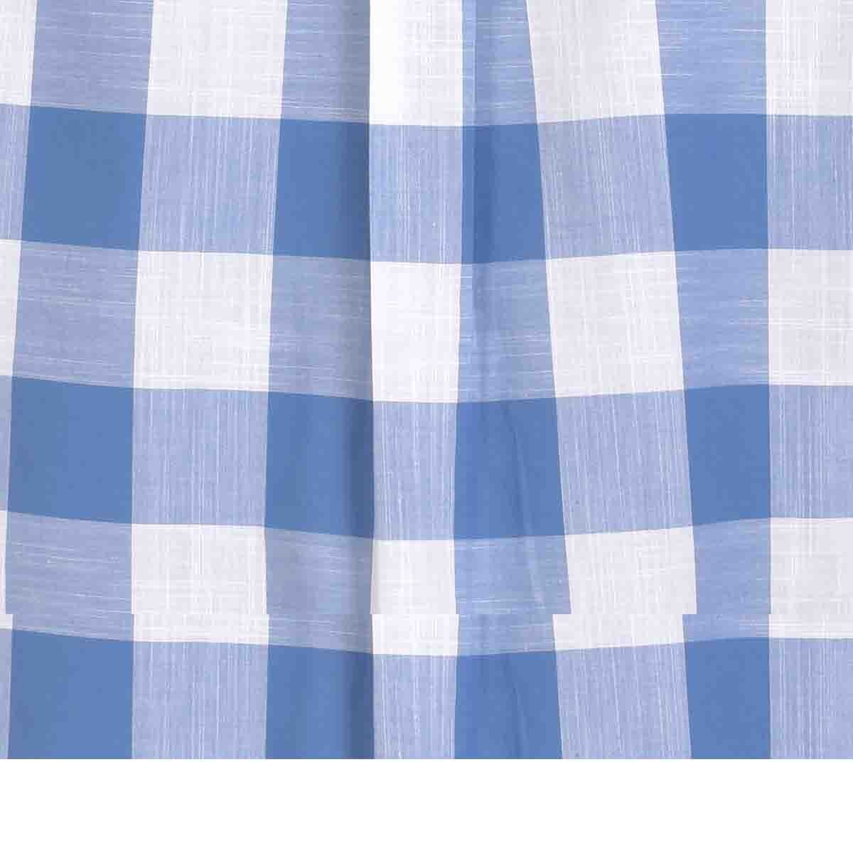 Camisa Manga Corta a Cuadros Azul Polo Club