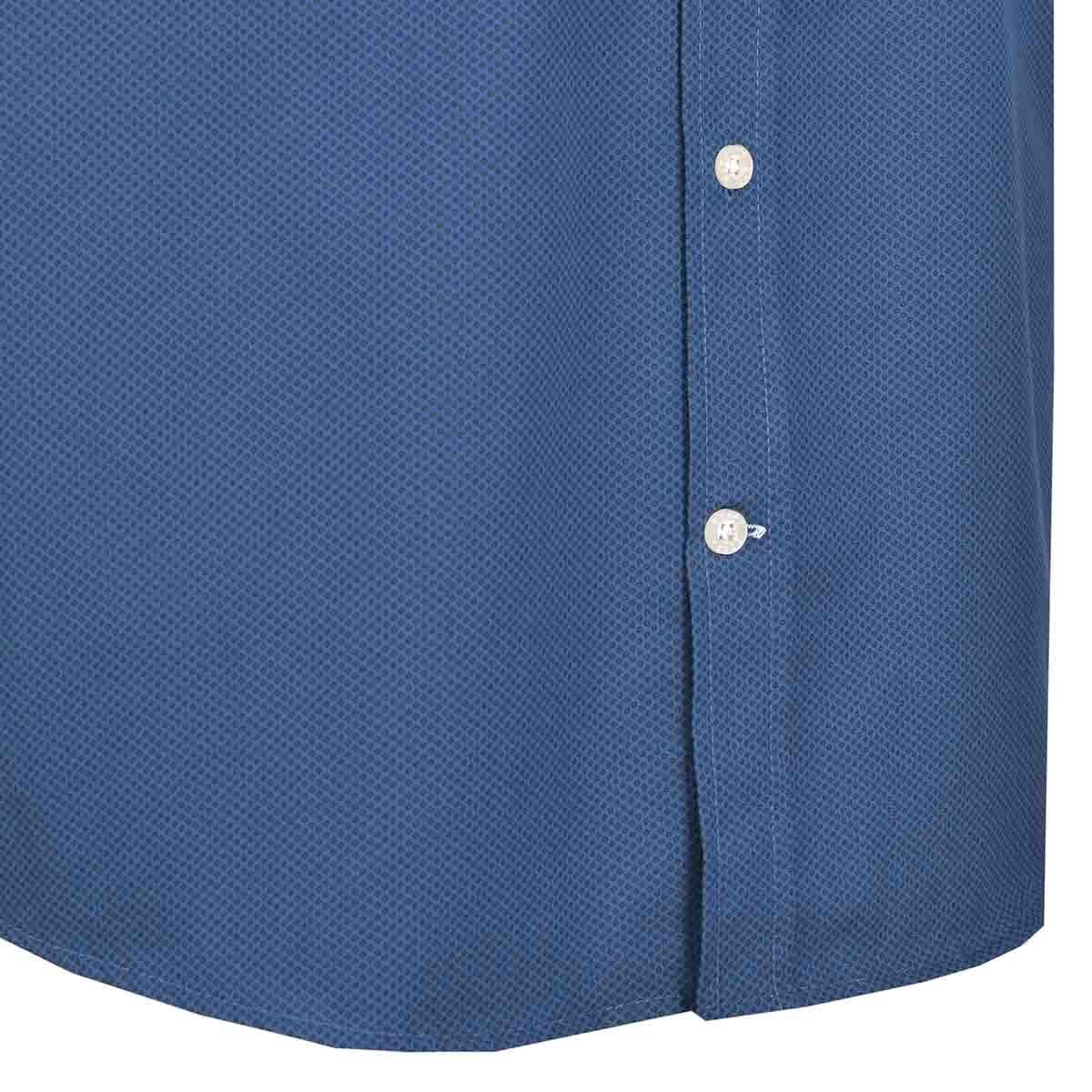 Camisa Manga Corta Estampada Azul Polo Club