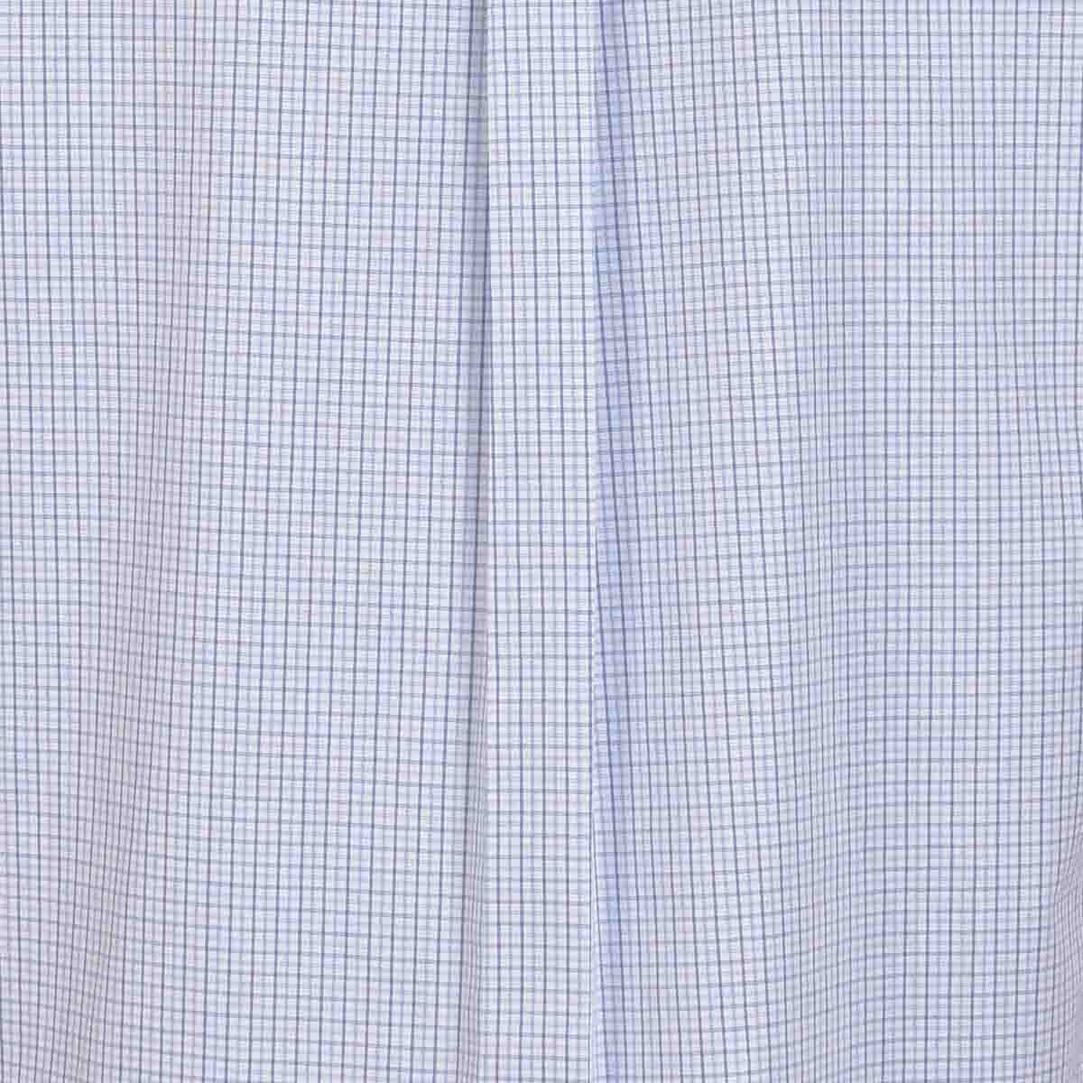 Camisa Manga Corta a Cuadros Azul Polo Club