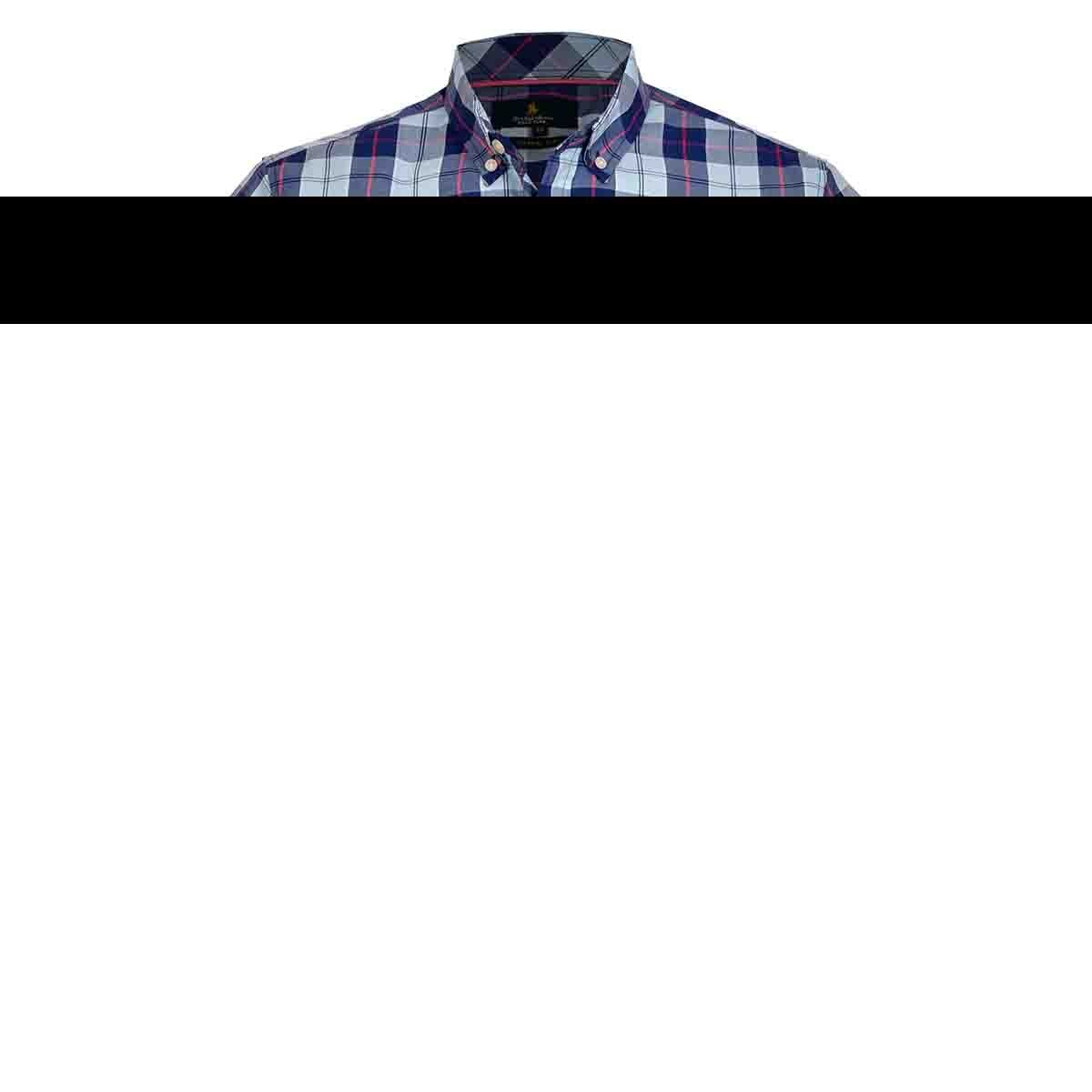 Camisa Manga Corta Azul Polo Club para Caballero
