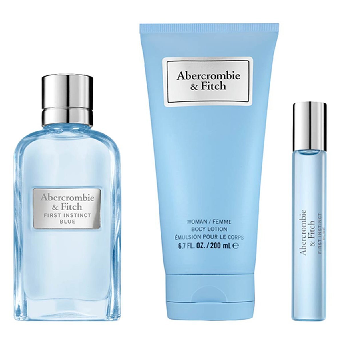Estuche para Dama Abercrombie & Fitch First Instinct Blue Women Edp 100 Ml