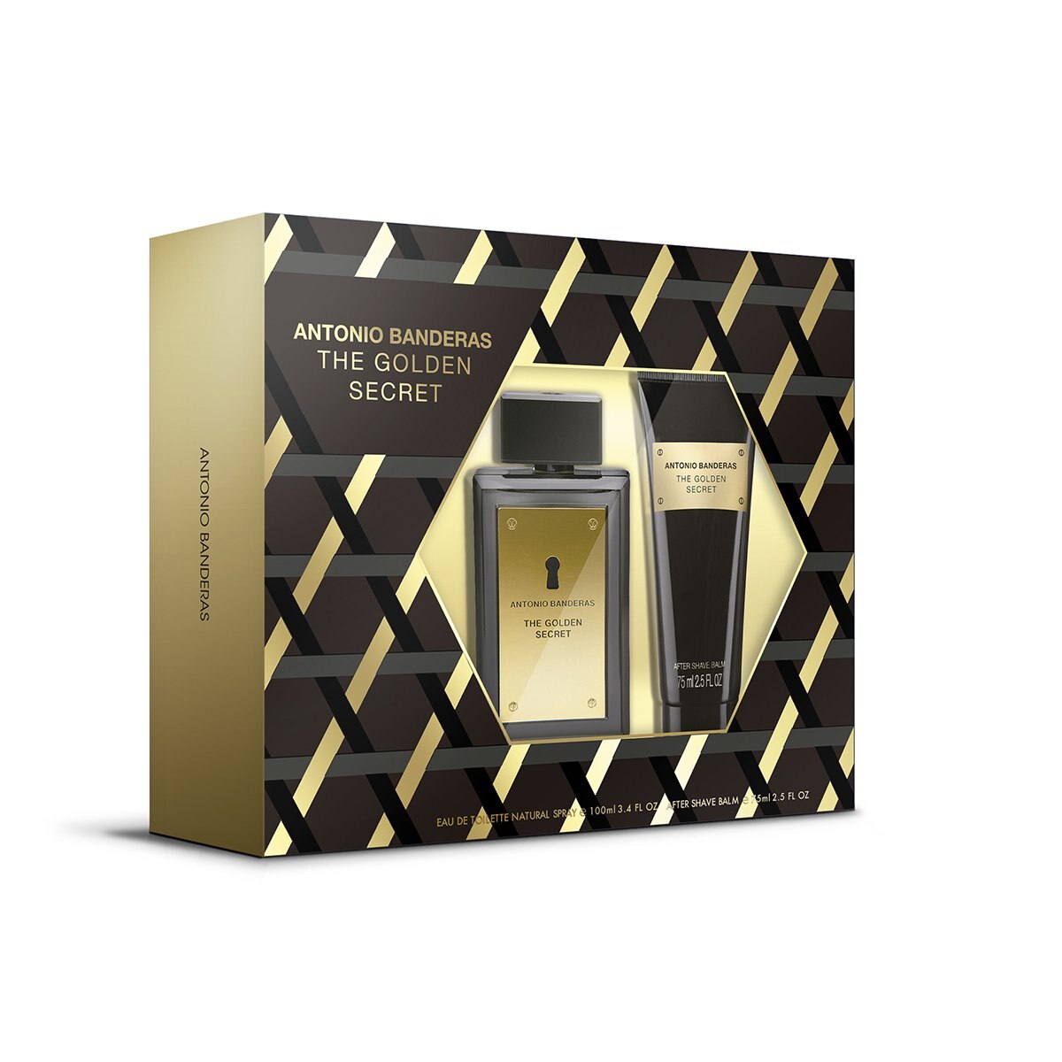 Estuche para Caballero Antonio Banderas The Golden Secret Edt 100Ml + Después Del Afeitado 75Ml