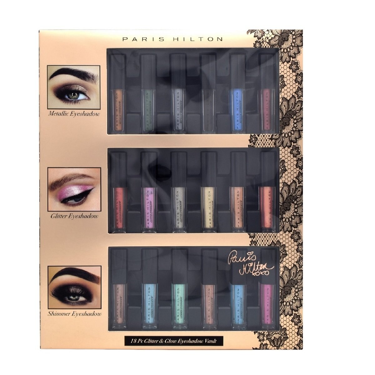 Estuche Paris Hilton Make Up Glitter Shadow