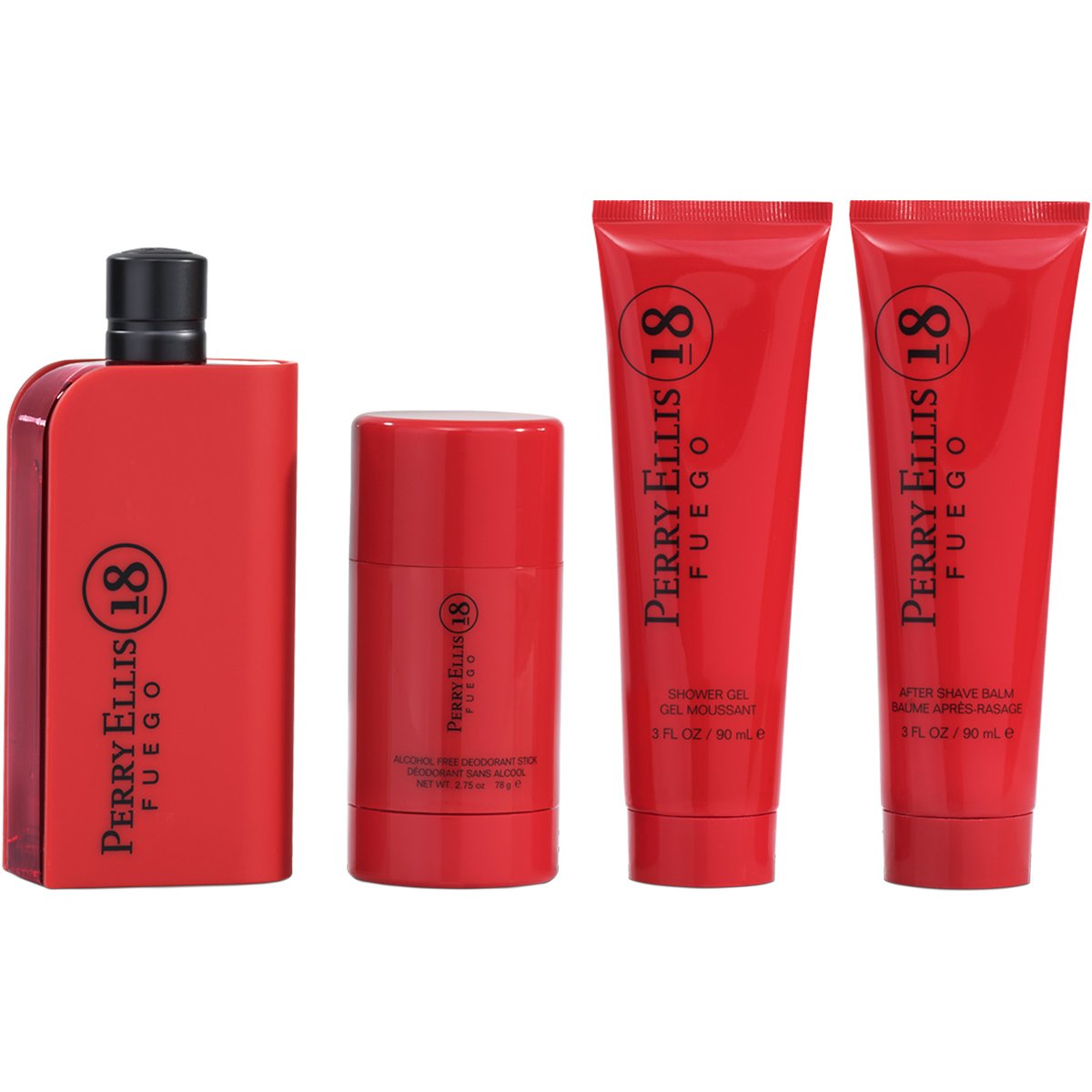 Estuche para Caballero Perry Ellis 18 Fuego 4 Piezas Edt 100 Ml