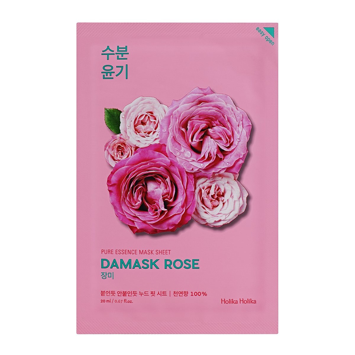 Mascarilla Hidratante Holika Holika Pure Essence Rosa Damasko