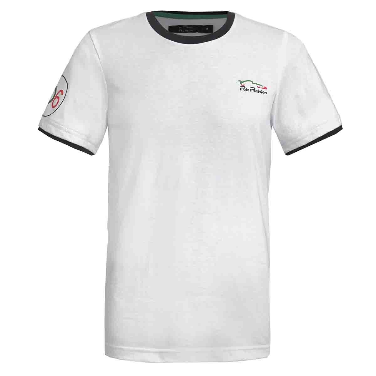 Playera Blanca Pole Position para Caballero