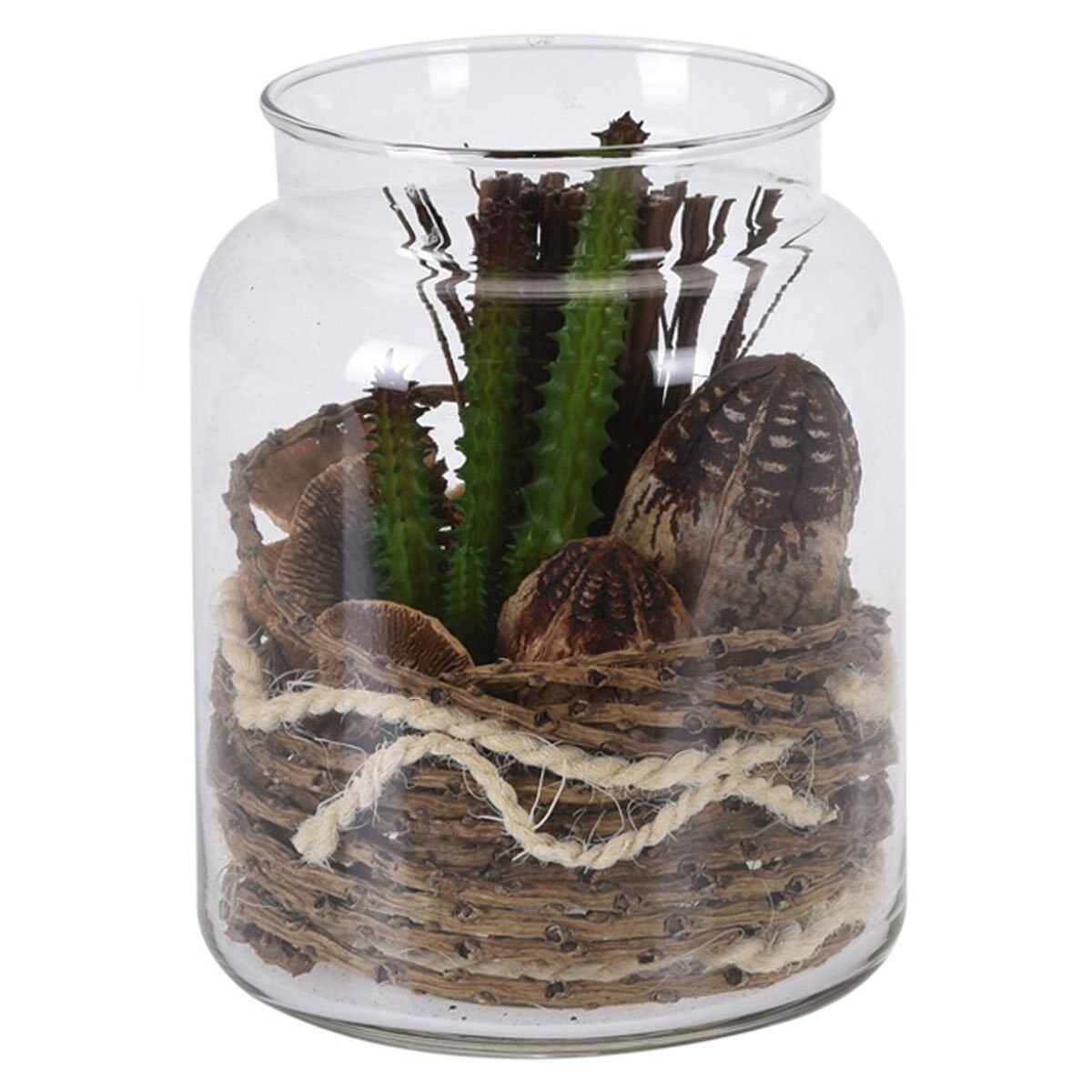 Tarro Cristal con Planta 6