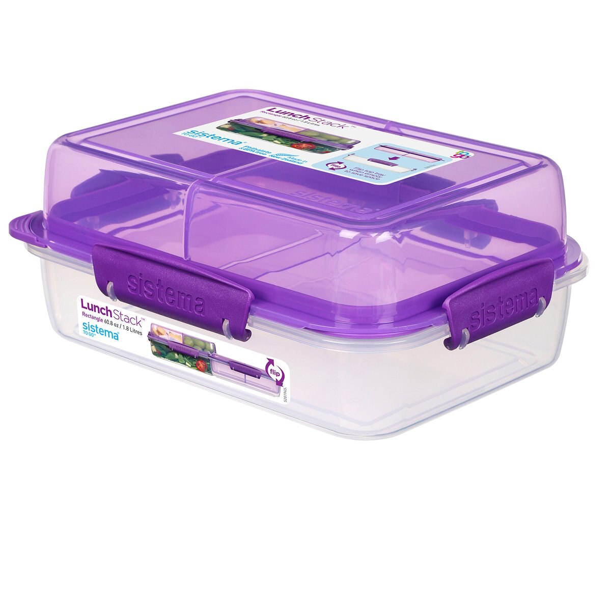 Hermético Lunch Stack Rect Db 1.8 Lt Sistema