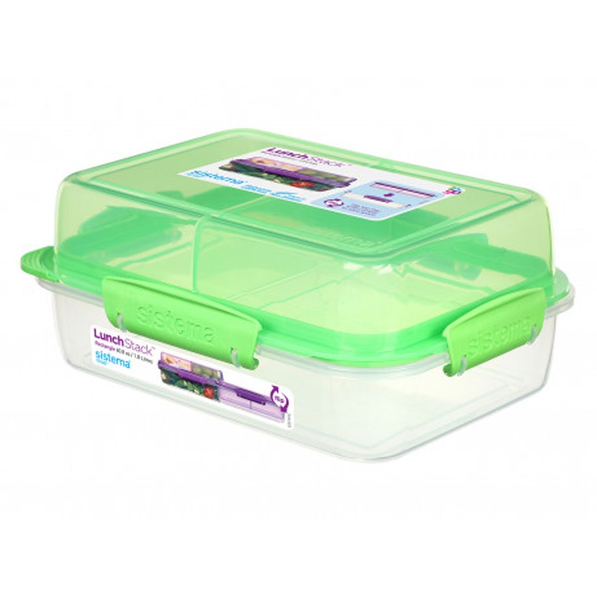 Hermético Lunch Stack Rect Db 1.8 Lt Sistema